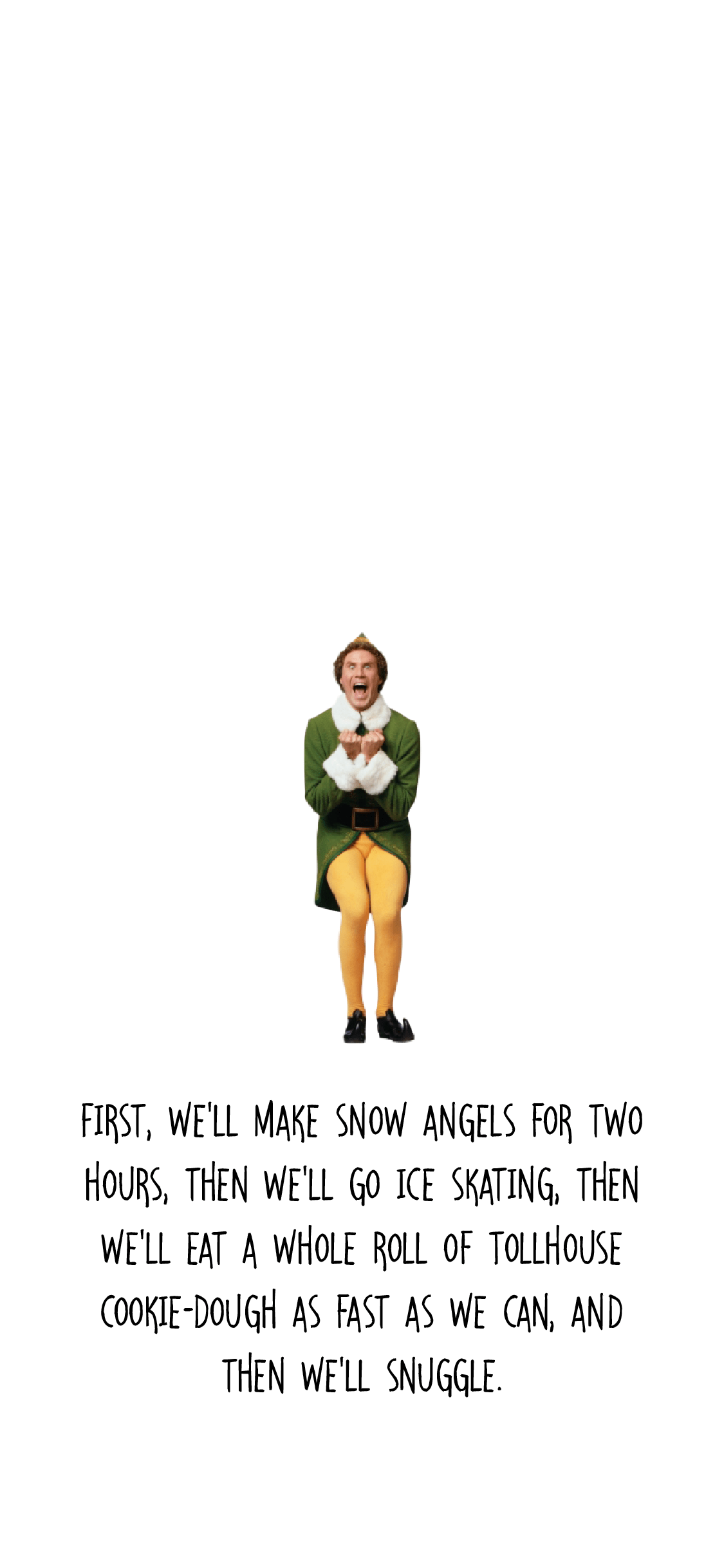 1125x2436 Elf Themed iPhone Wallpaper. Ginger and Ivory