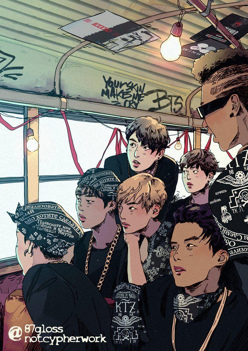 849x1200 BTS No More Dream fanart. Bts drawings, Bts fanart, Bts wallpaper