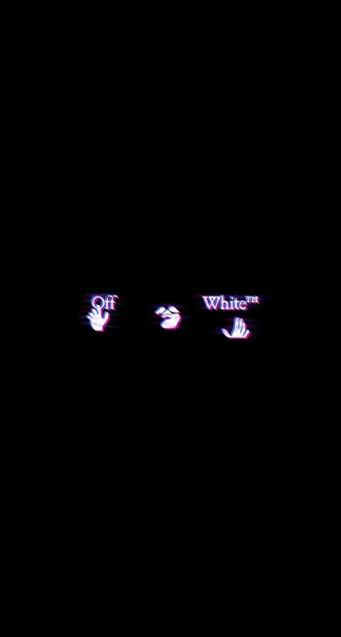686x1280 Off White Glitch Wallpaper