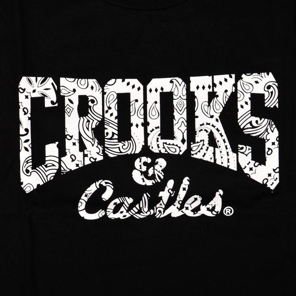 1000x1000 Crooks and Castles Bandana Core Logo Knit Crew Tee