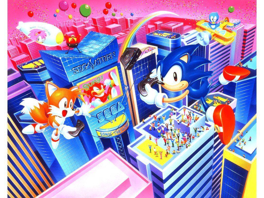 1024x768 Sega saturn sonic. Sonic, Sonic art, Sonic the hedgehog