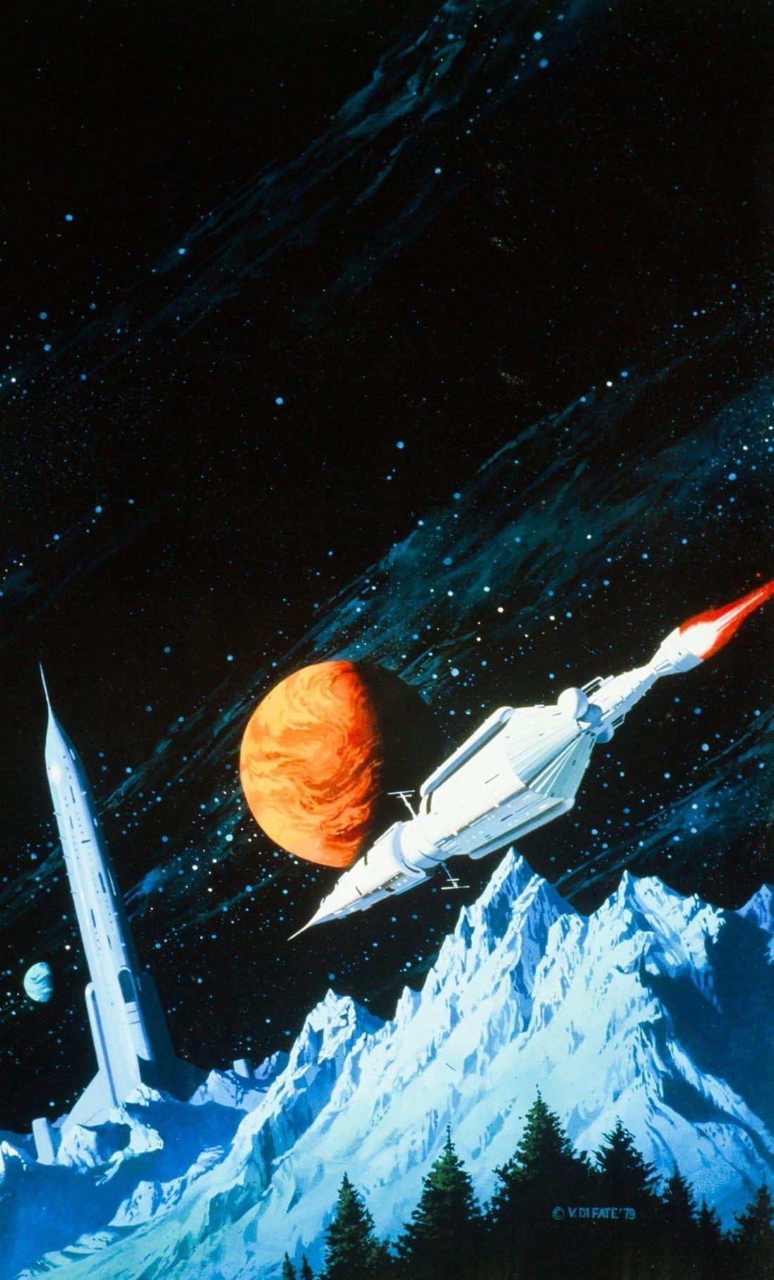 1100x1818 Tàu vũ trụ nghệ thuật khoa học viễn tưởng tuyệt đẹp.  Nghệ thuật khoa học viễn tưởng thập niên 70, Nghệ thuật khoa học viễn tưởng, Minh họa khoa học viễn tưởng