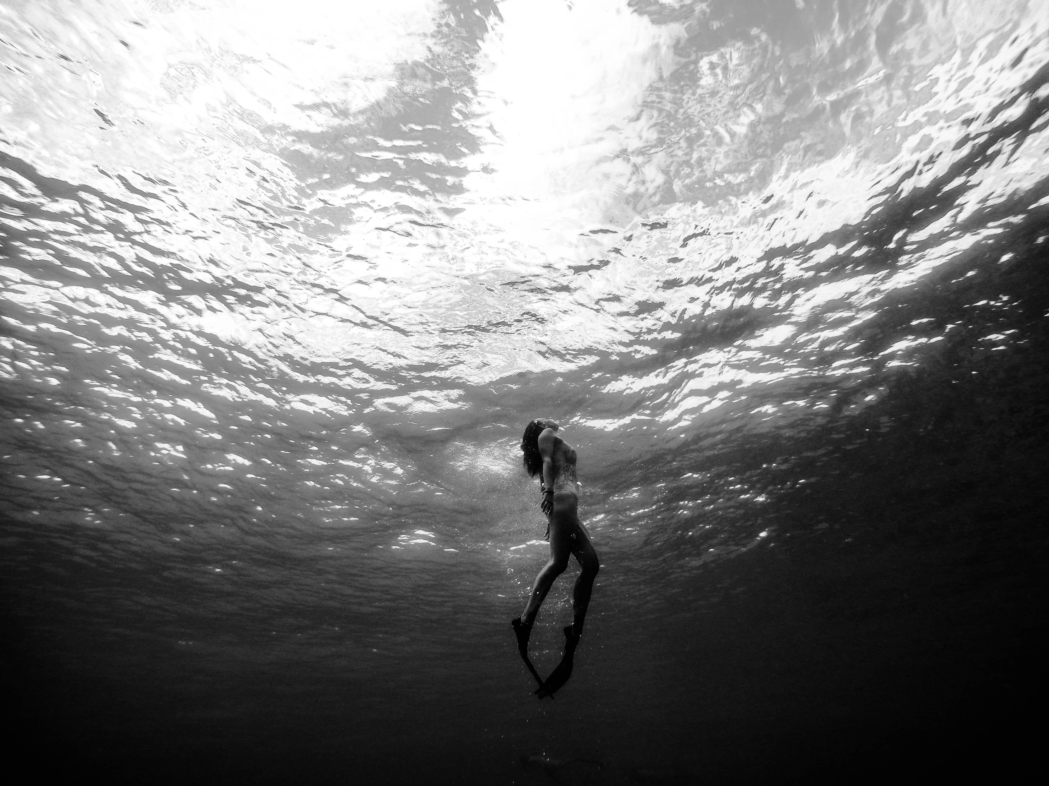 4000x3000 4000x3000 #PNG image, #hawaii, #woman, #surface, #swimming, #swim, #snorkeling, #lady, #flipper, #ripple, #gopro, #female, #sea, #underwater, #water, #black and white, #up, #breathing, #bw, #ocean, #dive. Mocah.org HD Wallpaper
