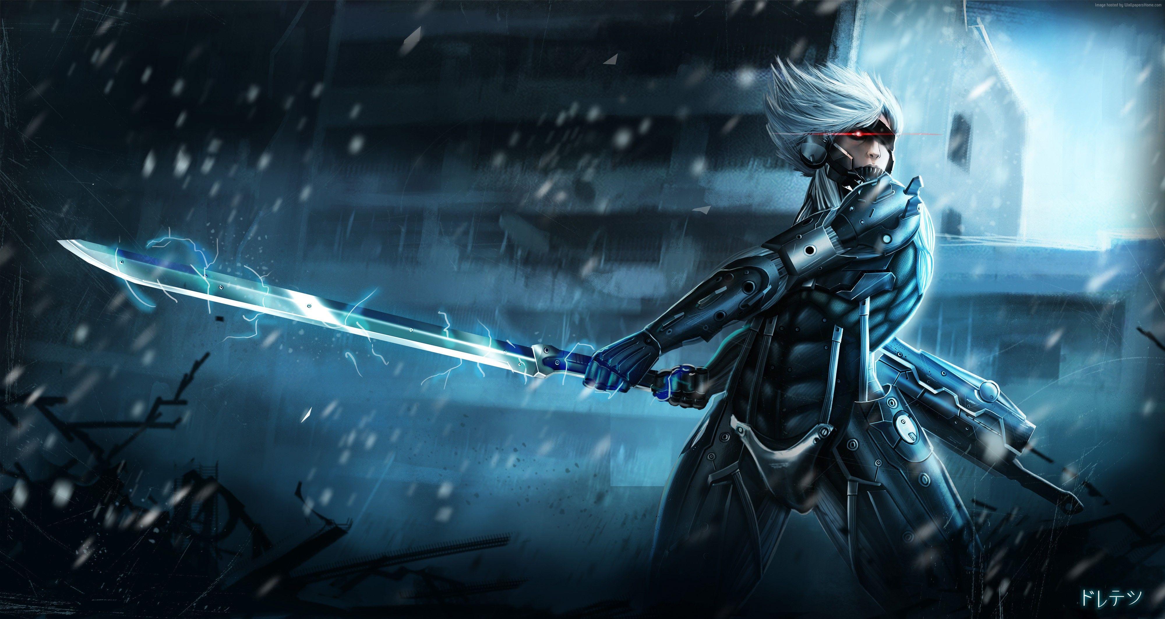 4000x2125 Wallpaper Metal Gear Rising: Revengeance, game, slash, sword