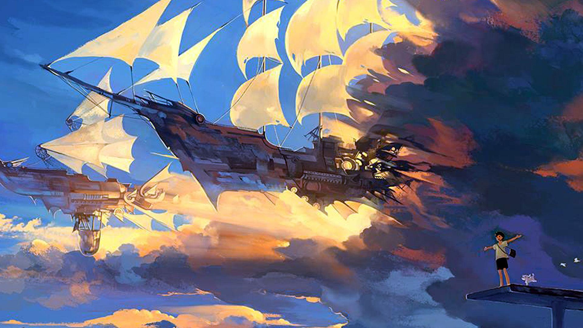 Flying Ship Wallpapers - Top Free Flying Ship Backgrounds - WallpaperAccess