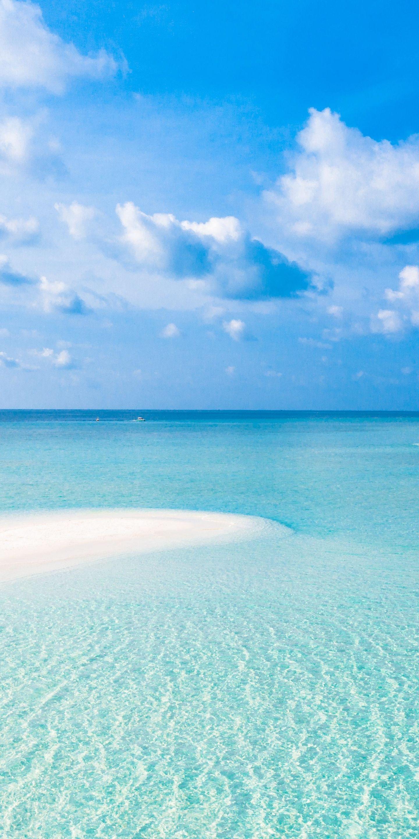 1440x2880 Tropical beach, sea, sunny day, blue sky, nature wallpaper. Beach wallpaper, Nature wallpaper, Tropical beach
