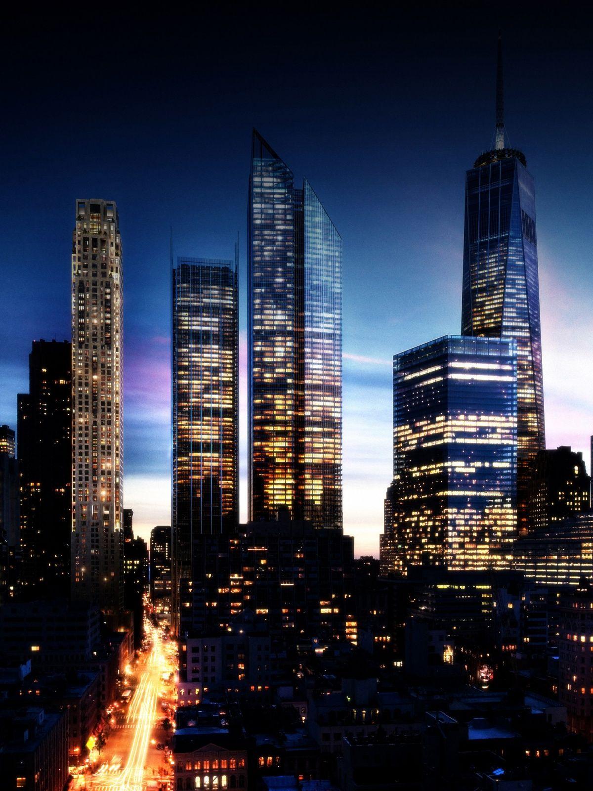 1200x1600 Future Manhattan At Twilight Mobile Wallpaper