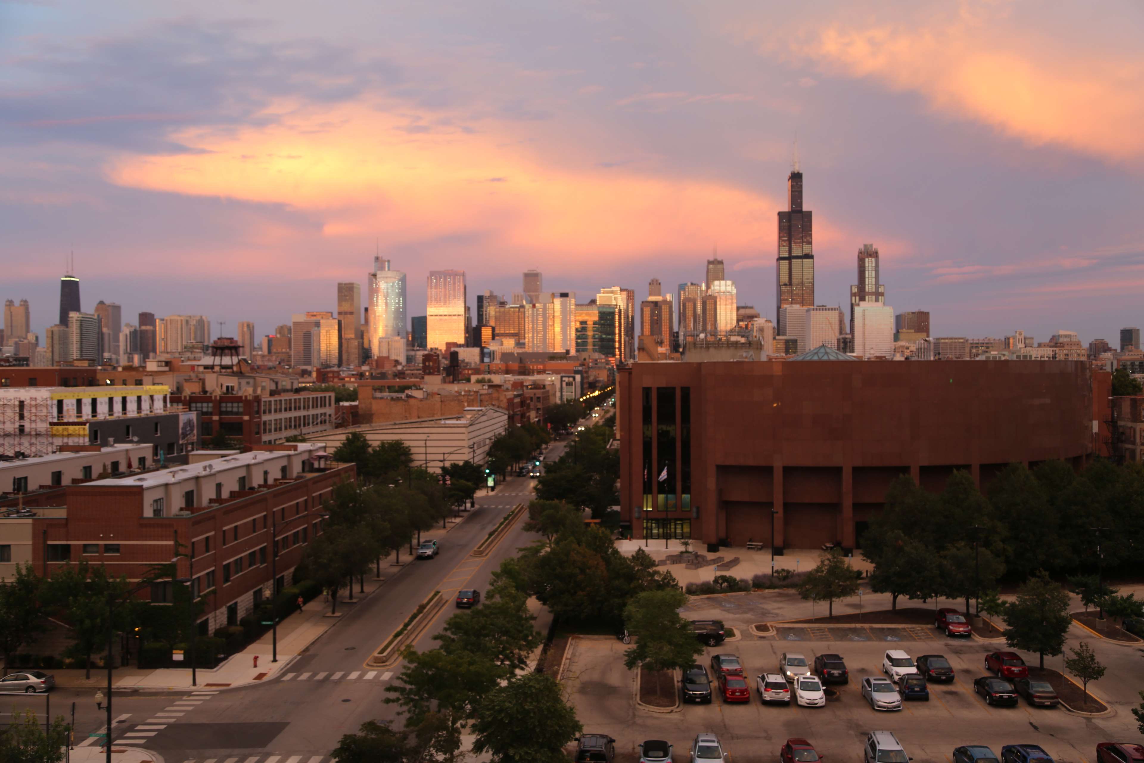 3840x2560 chicago skyline, sears tower, sunset, willis tower 4k wallpaper. Mocah.org HD Wallpaper
