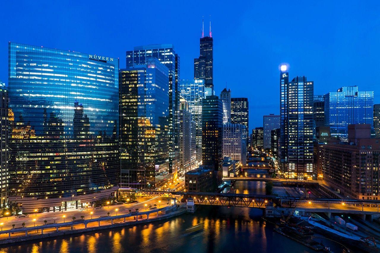 1280x853 Photos Chicago city USA Illinois Willis Tower Skyscrapers Cities