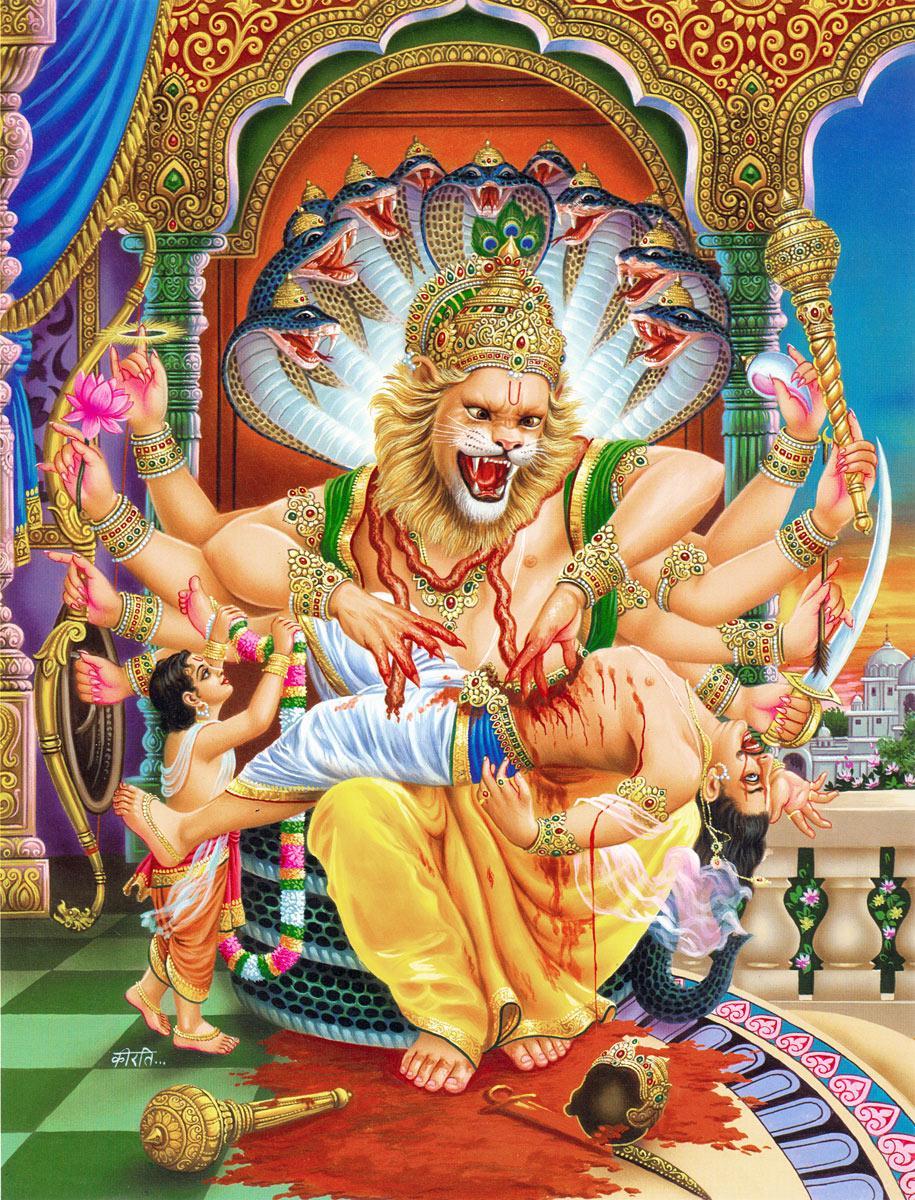 915x1200 Narasimha Wallpaper
