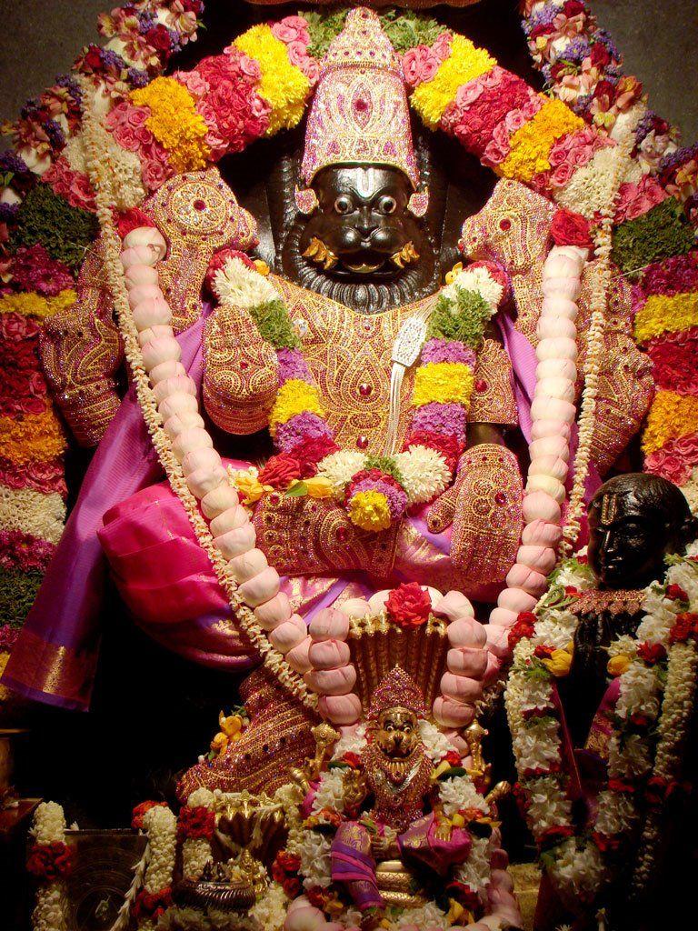 768x1024 Amazing Picture of Lord Narasimha the Lion Avatar