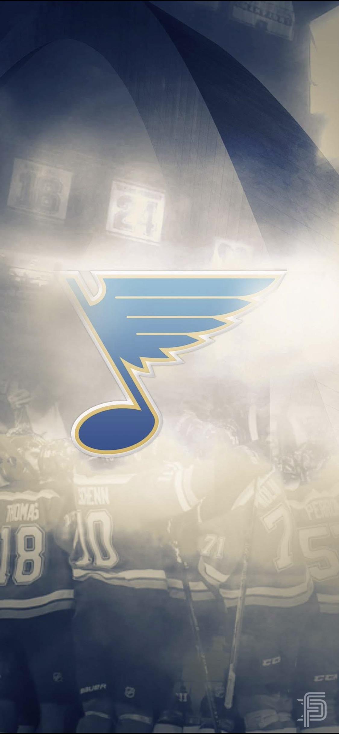 St Louis Blues (NHL) iPhone X/XS/XR Lock Screen Wallpaper