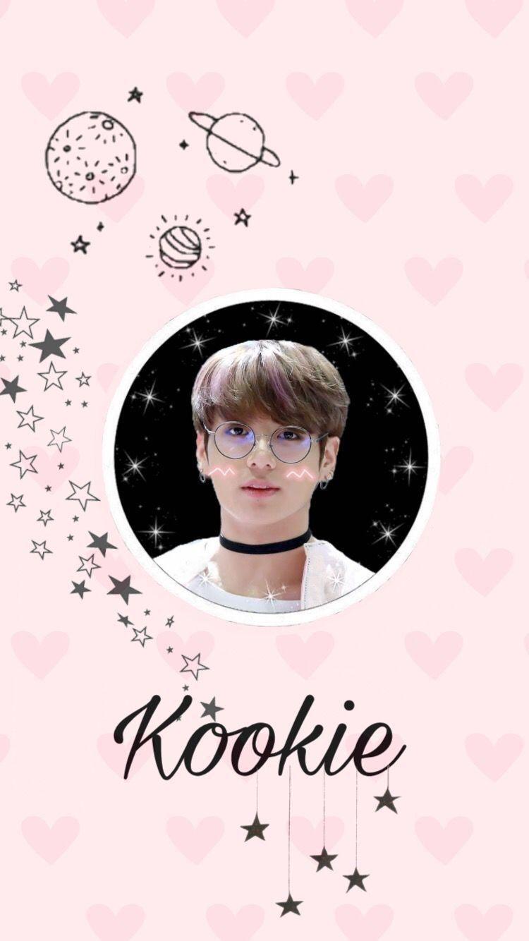 750x1334 Pink Wallpaper Jungkook Aesthetic