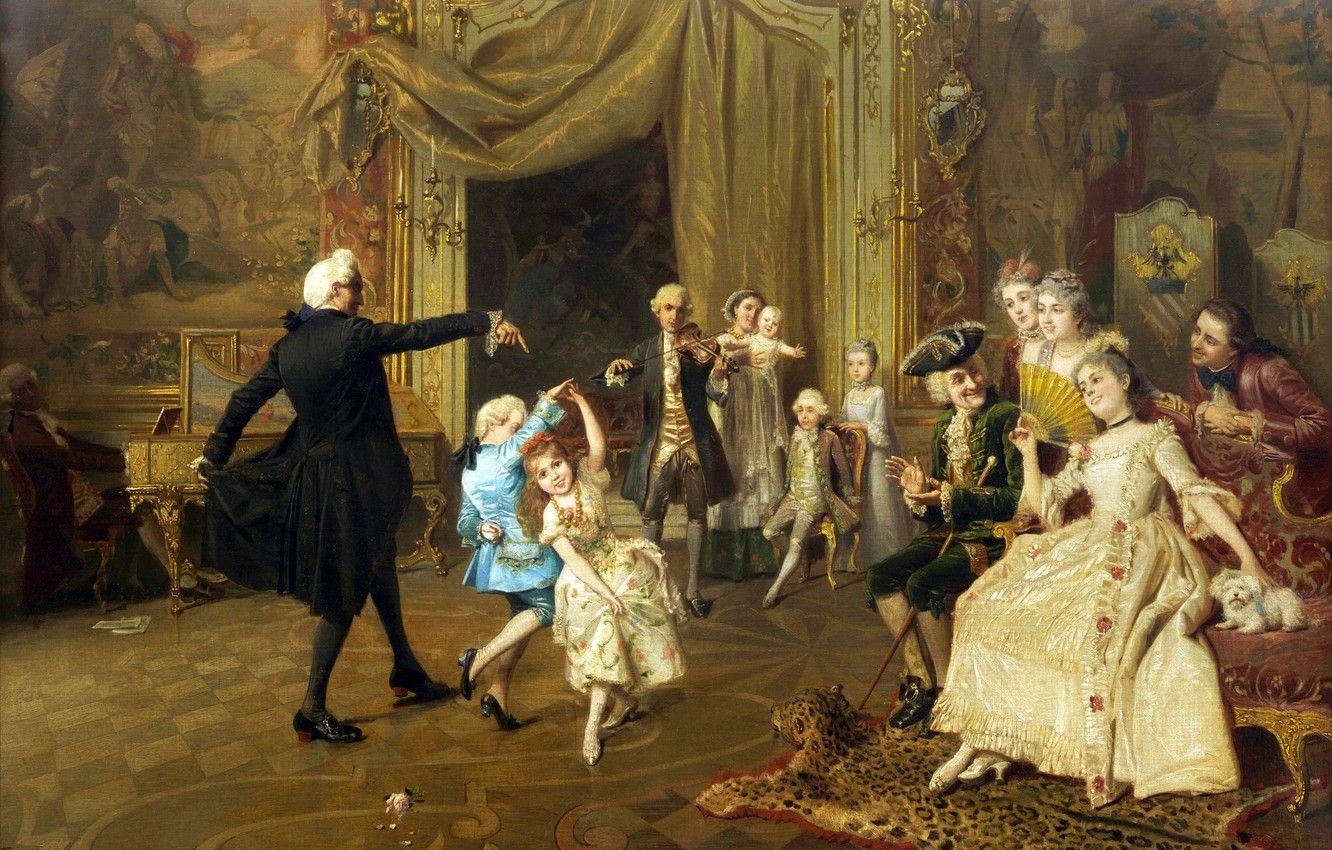 1332x850 Wallpaper picture, painting, painting, from the Old masters, dance lesson, the dance lesson image for desktop, section живопись