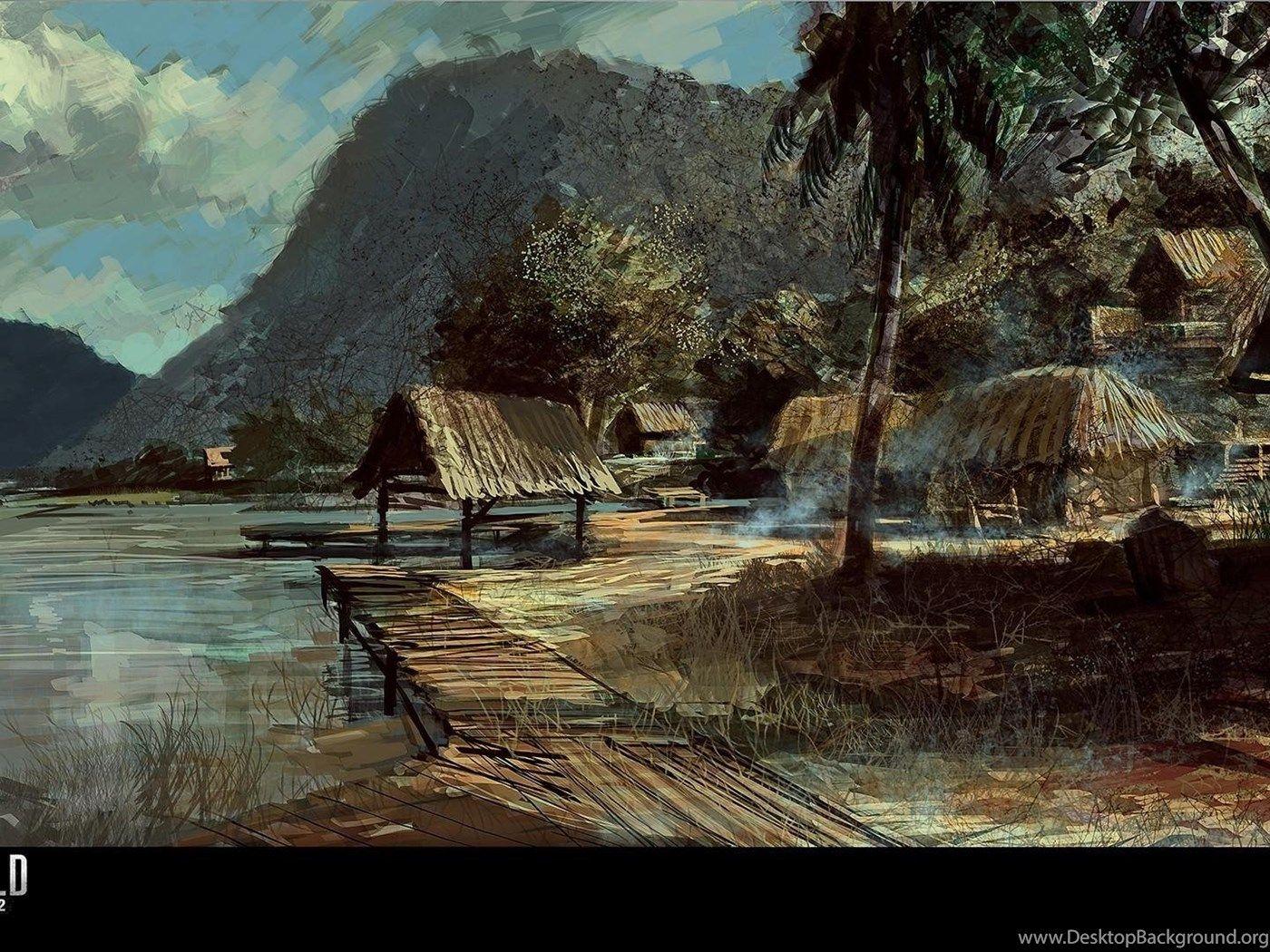 1400x1050 Battlefield 2 Artwork 2: Vietnam Concept Art Wallpaper Desktop Background