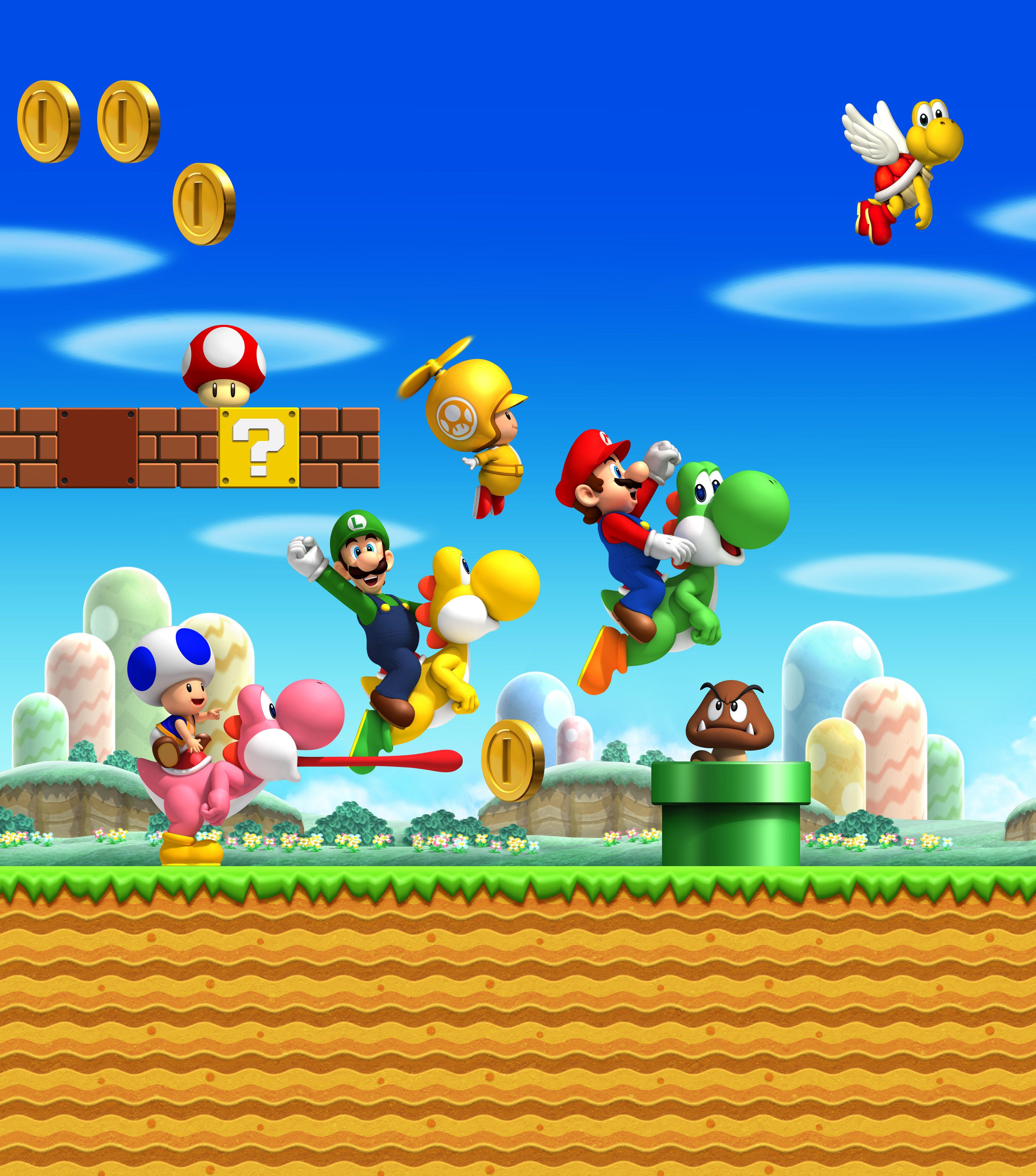 New Super Mario Bros. Wii Background