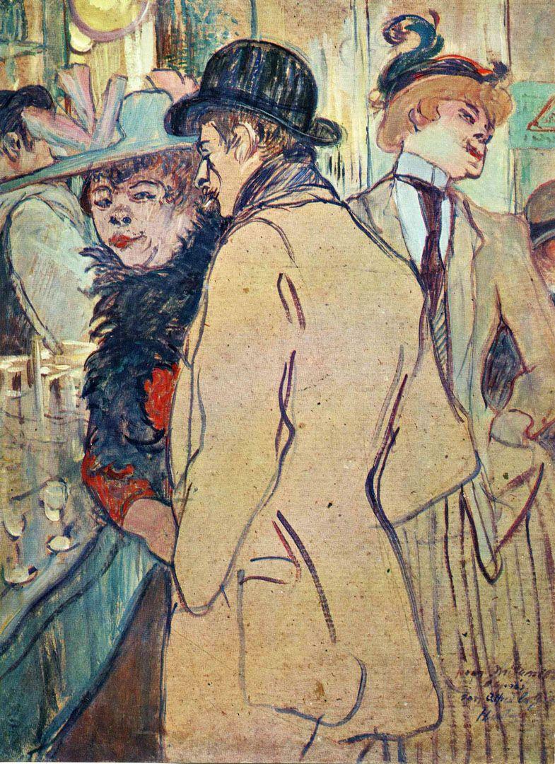 785x1080 Man At The Bar Wearing Bowler Hat Lautrec Wallpaper Image