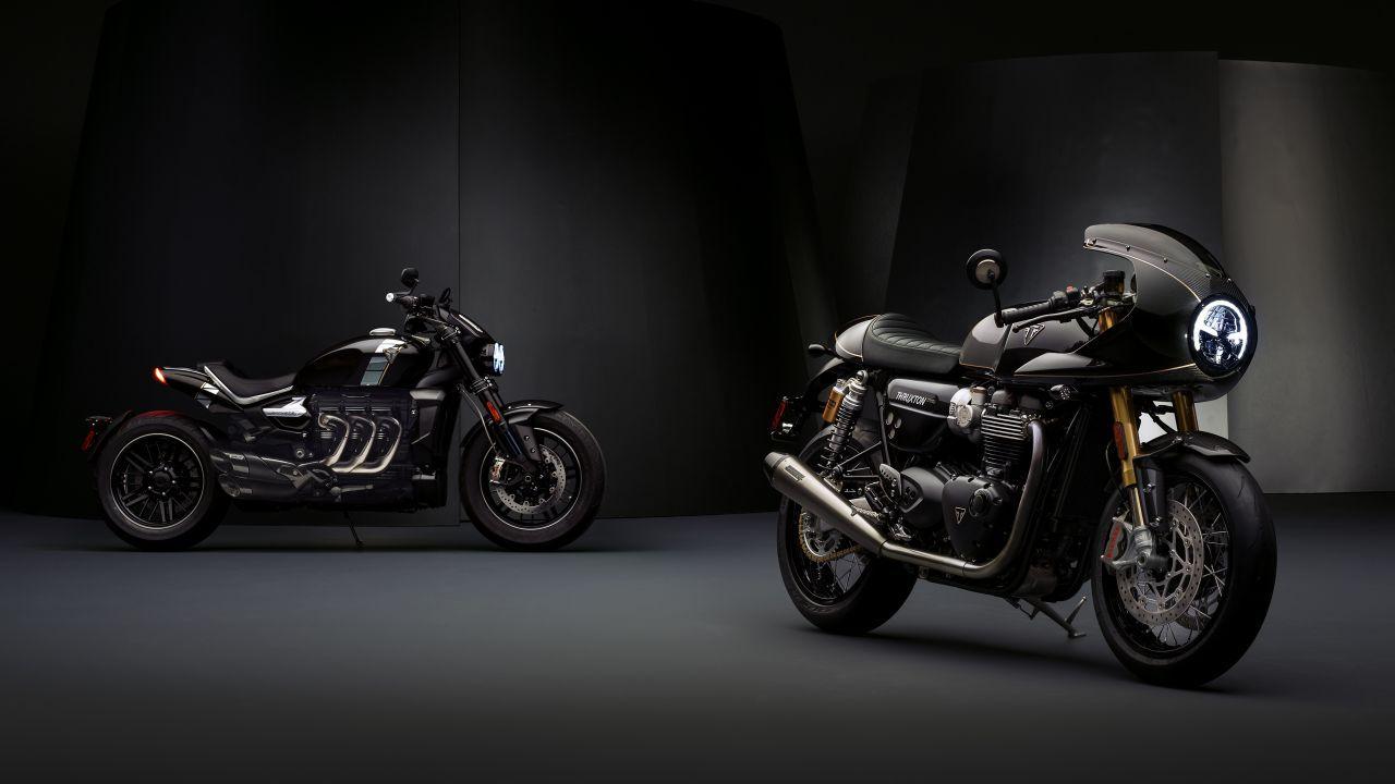 1280x720 Wallpaper Triumph Thruxton TFC, Triumph Rocket TFC, 4K, Automotive / Bikes,. Wallpaper for iPhone, Android, Mobile and Desktop