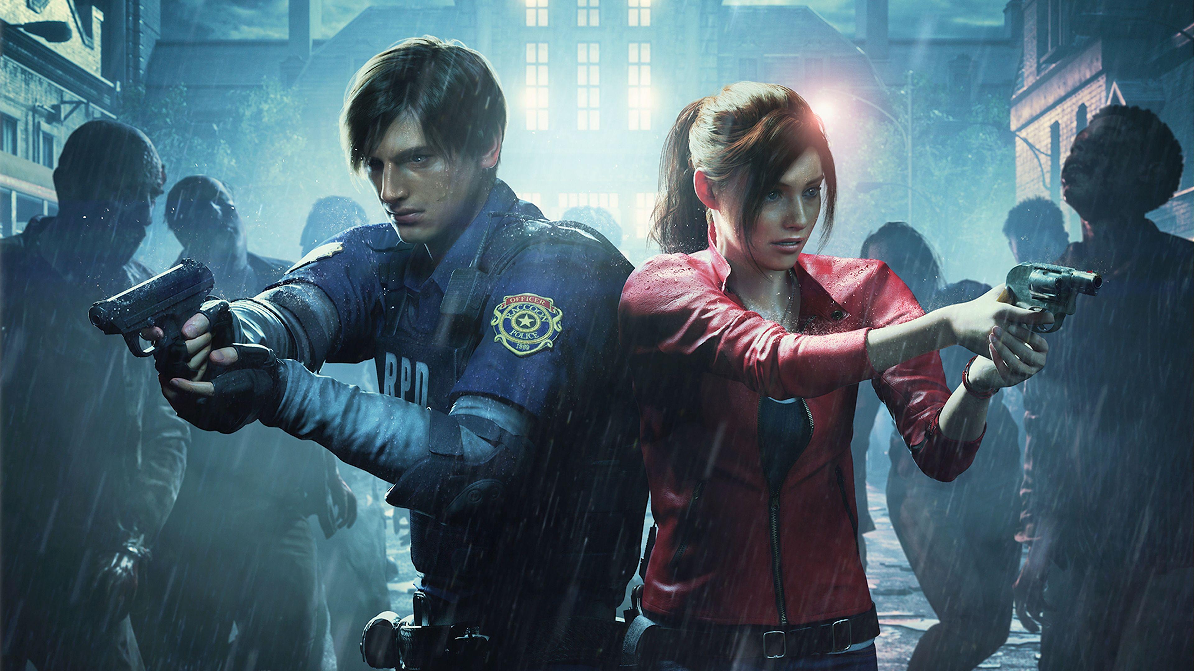 Leon Kennedy Resident Evil 2 Wallpapers Top Free Leon Kennedy Resident Evil 2 Backgrounds Wallpaperaccess