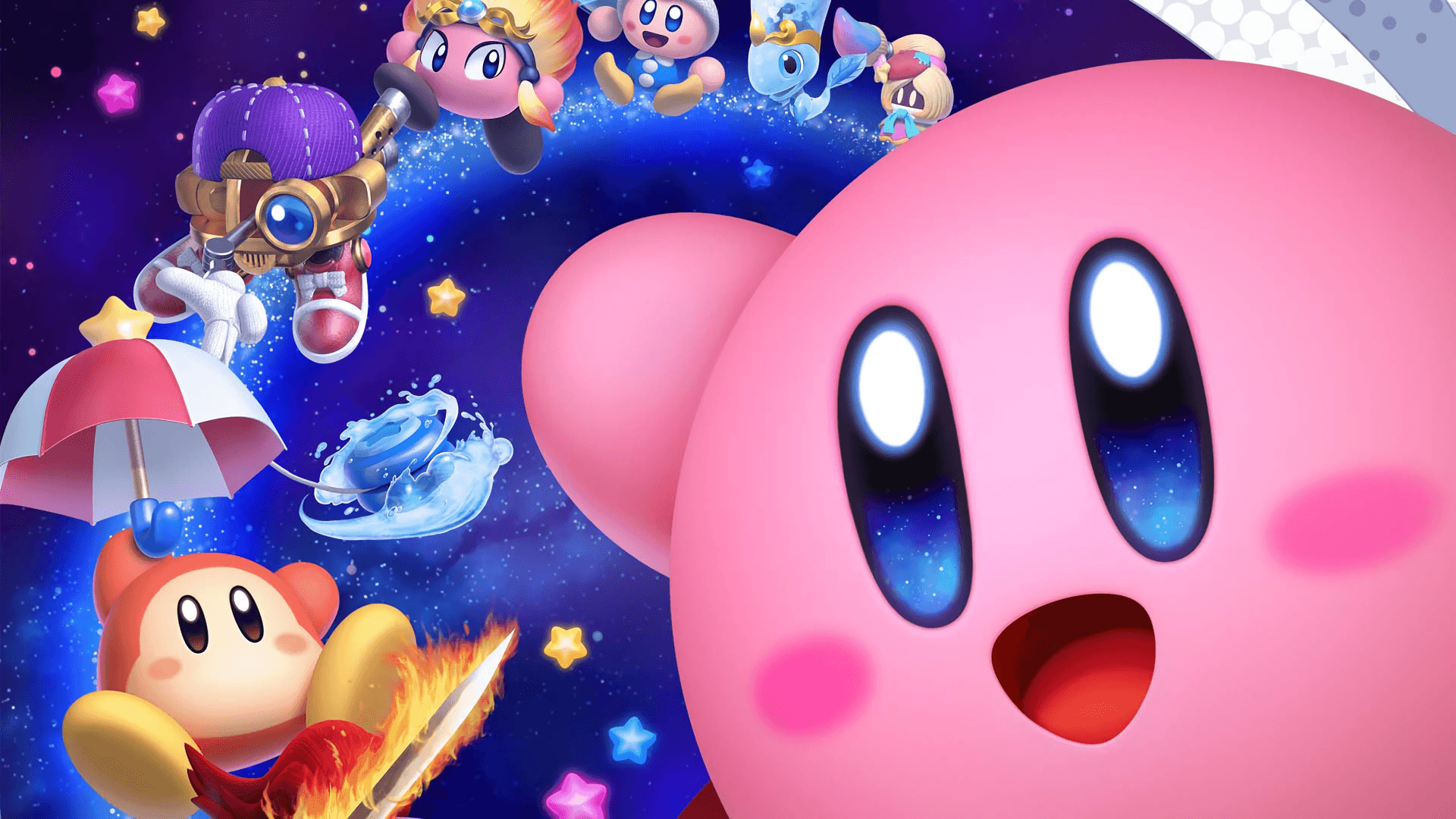 1920x1080 Kirby Star Allies hình nền