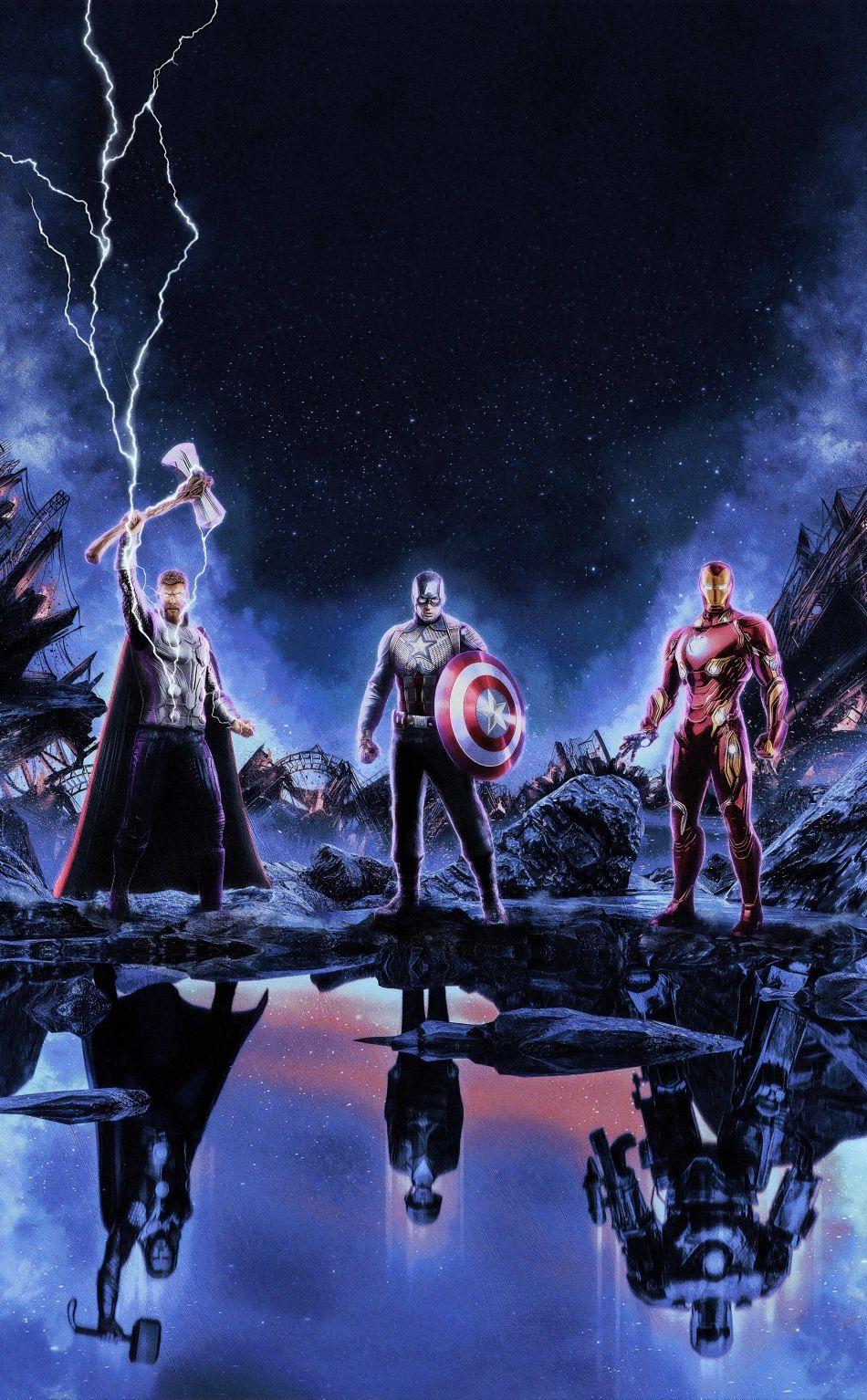 950x1534 The Trinity Avengers Endgame 950x1534 Resolution Wallpaper, HD Movies 4K Wallpaper, Image, Photo and Background