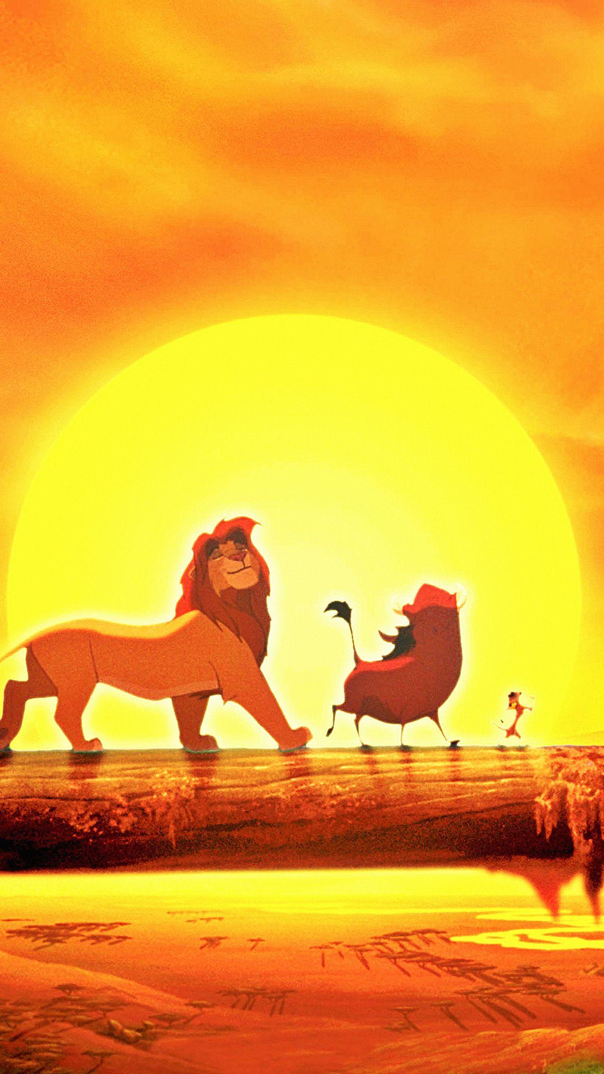1242x2208 Walt Disney Lion King Anime Art Poster Wallpaper