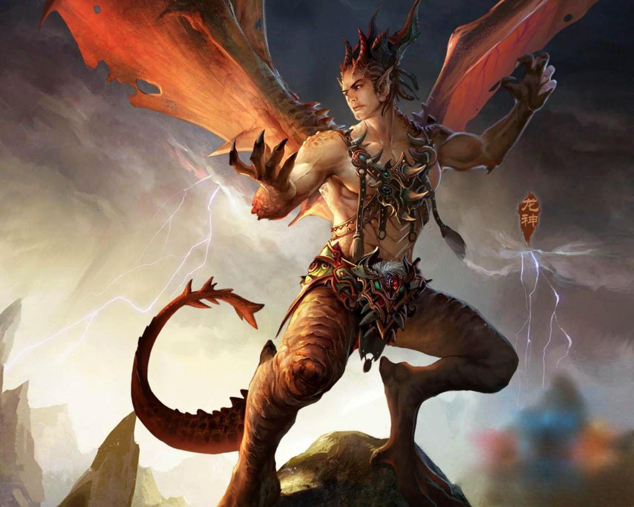 1280x1024 Mythological Dark World King Anime Wallpaper Wallpaper HD