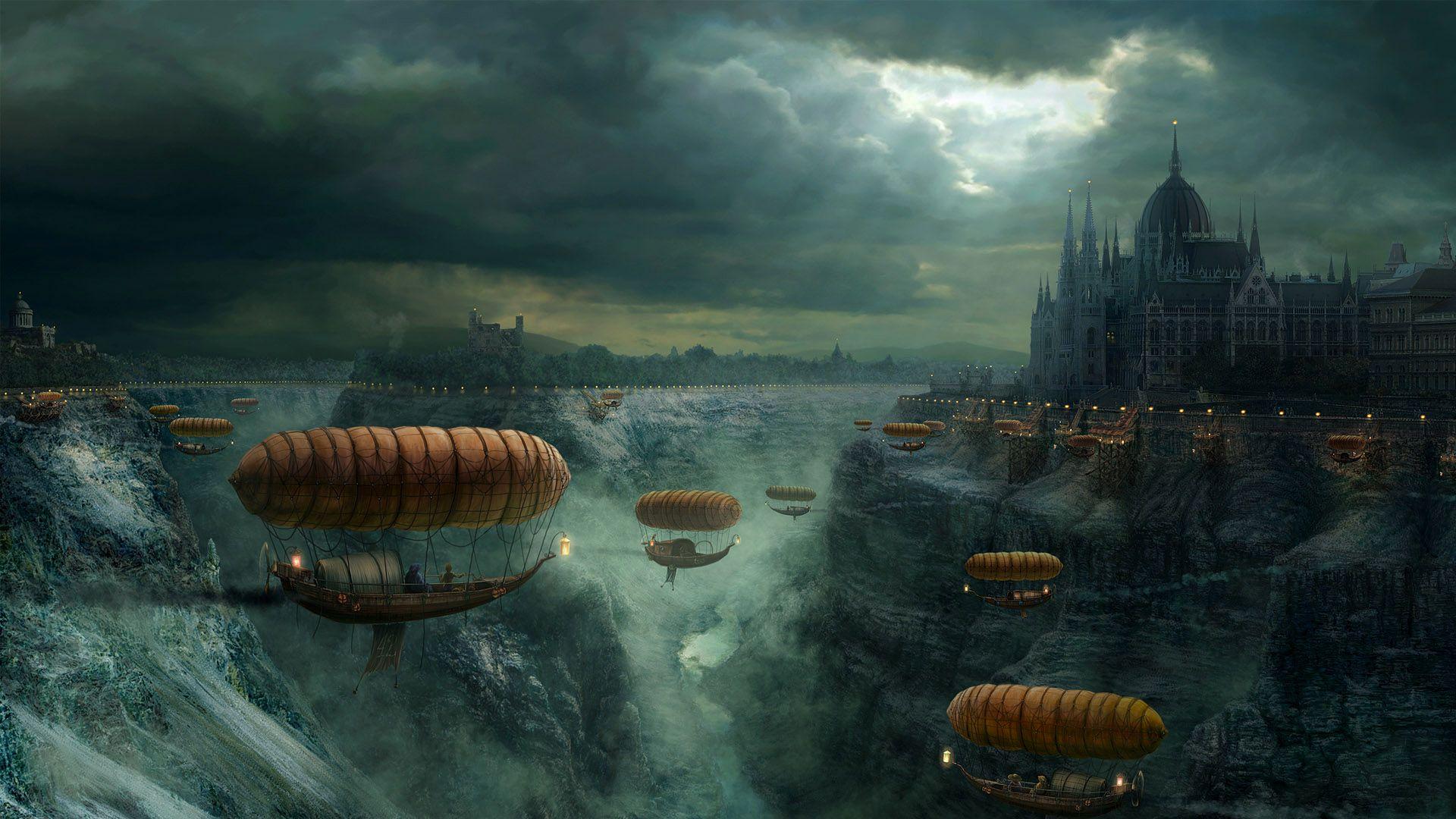 1920x1080 Flying Ships Windows 10 Wallpaper HD 1920x1080 Wallpaper