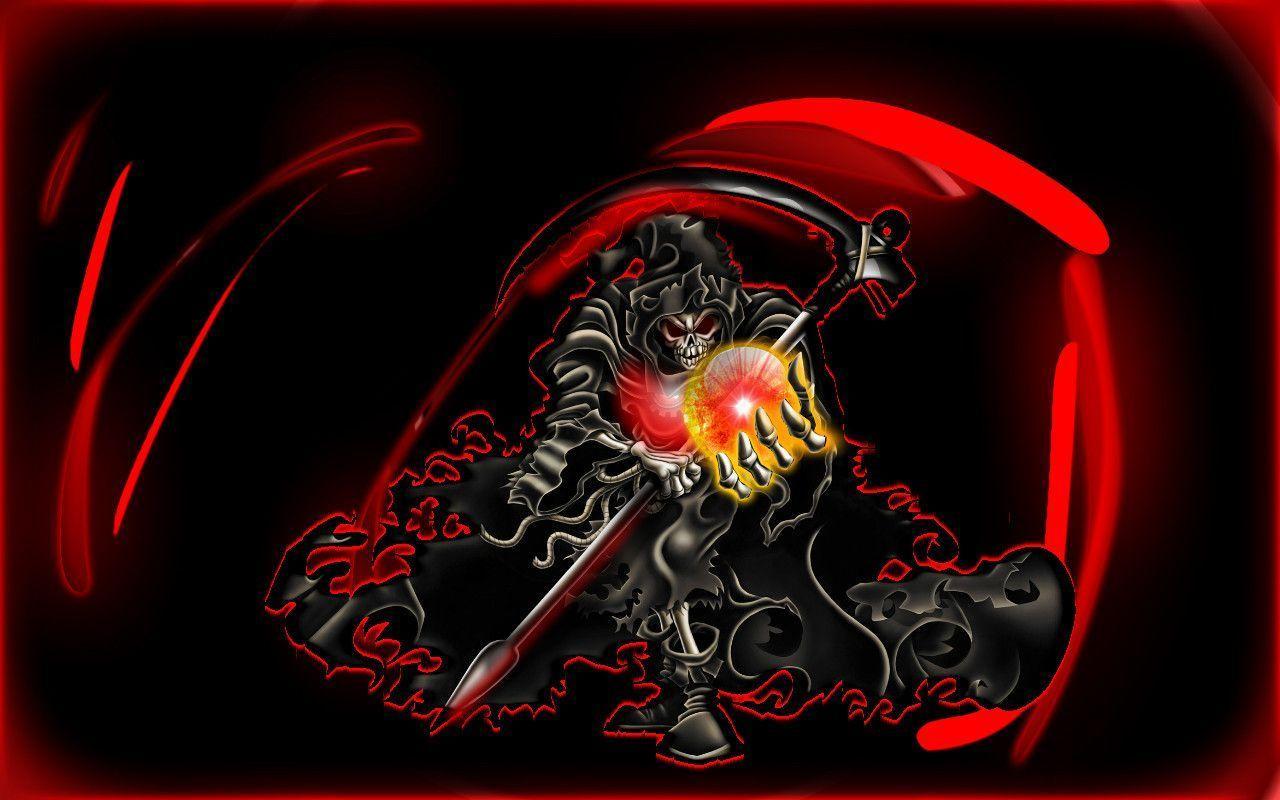 HD desktop wallpaper Halloween Lightning Holiday Grim Reaper Scythe  Throne download free picture 775424