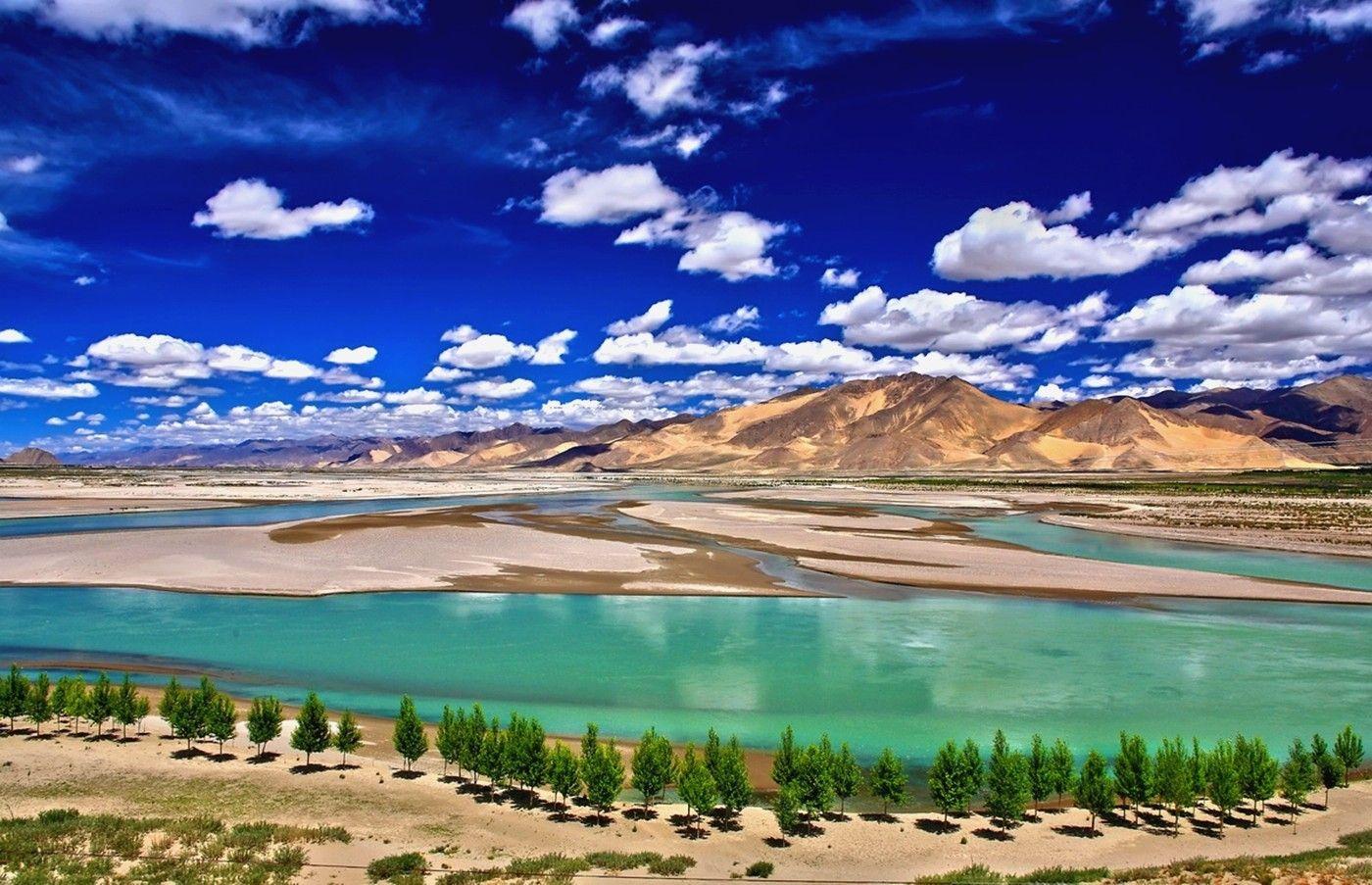 1400x903 Rivers: Yarlung Tsanpo River Tibet ShigatseTibet Beautiful Blue