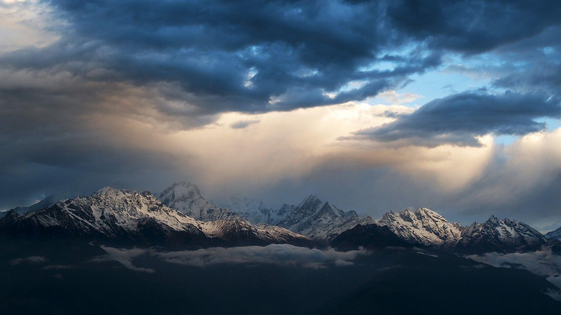 1920x1080 Himalaya Tag wallpaper: Himalaya Nepal Sunrise Mountains Nature