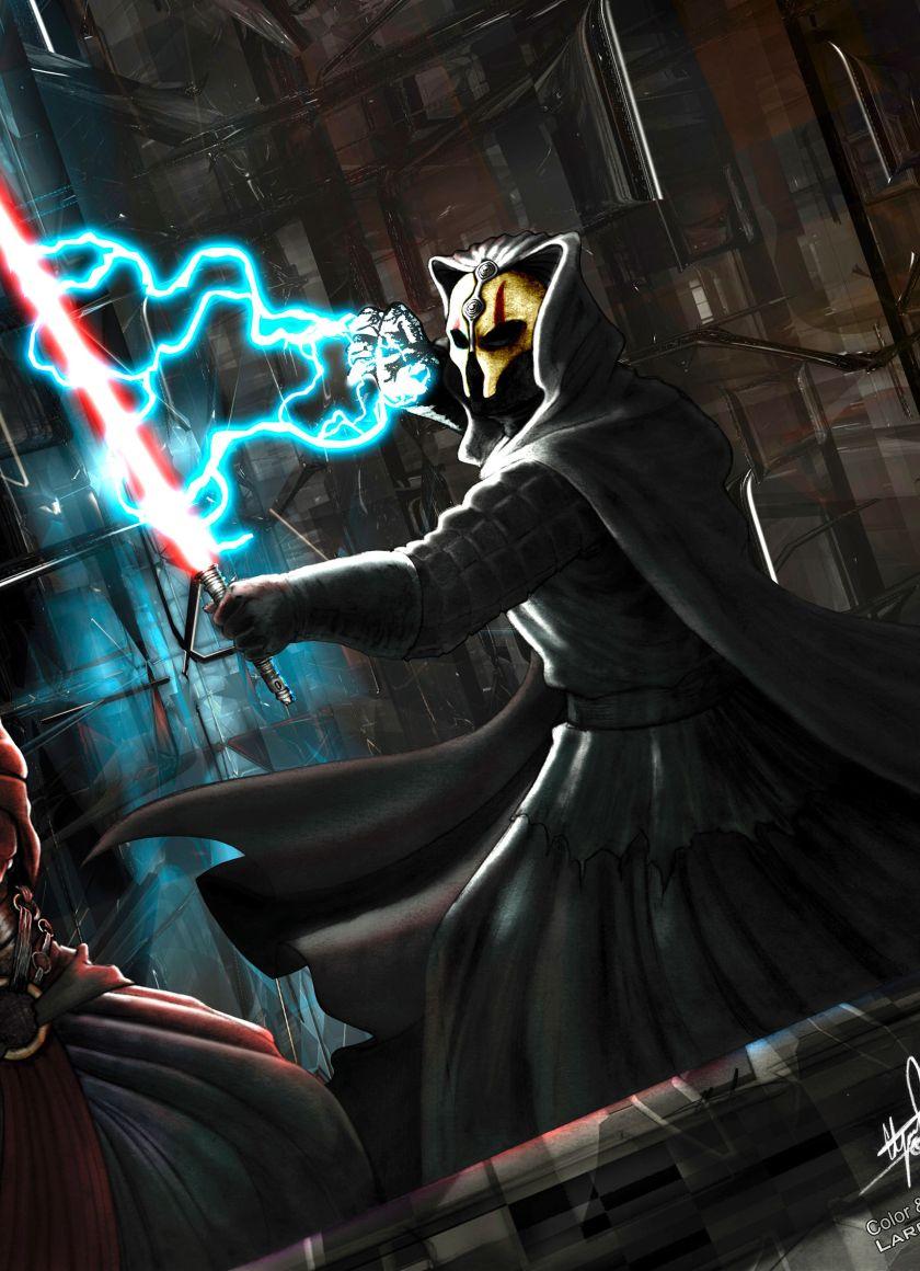 840x1160 Knights of the Old Republic Darth vs Revan 840x1160 Resolution Wallpaper, HD Games 4K Wallpaper, Image, Photo and Background