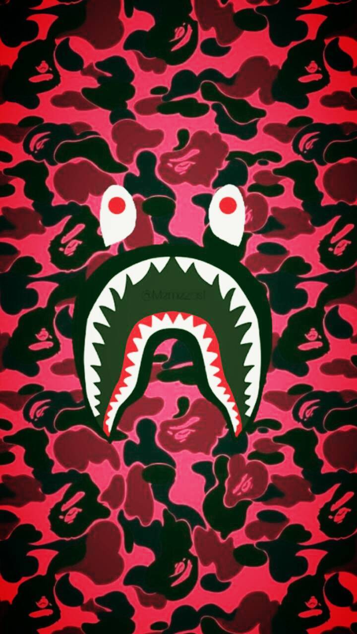 720x1280 Shark Face BAPE Wallpaper