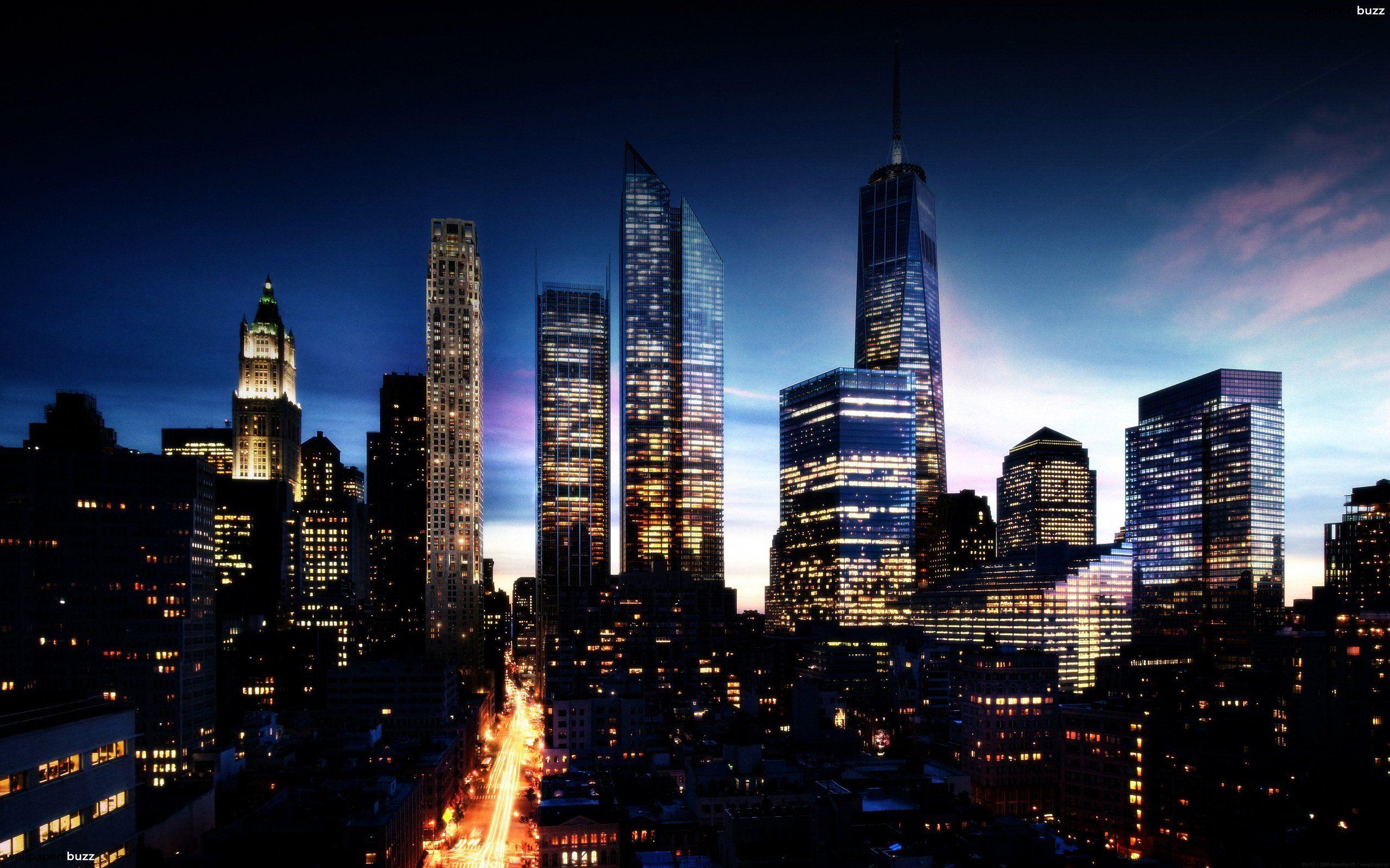 2560x1600 Big City Wallpaper