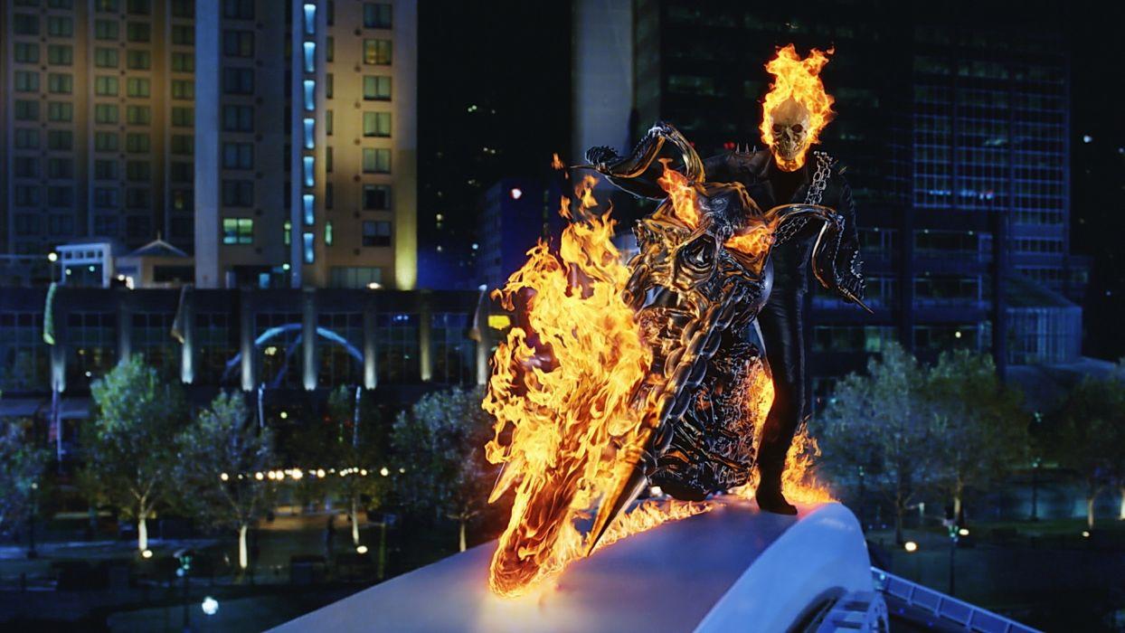 1244x700 Machines Movie Motorcycle Motorcyclist Ghost Rider Fire Skulls Wallpaperx1080