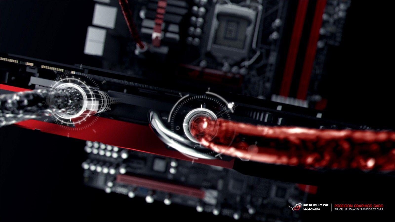 1600x900 guitar, computer, technology, PC gaming, Republic of Gamers, graphics card, water cooling, electronics, electronic device. Mocah.org HD Wallpaper