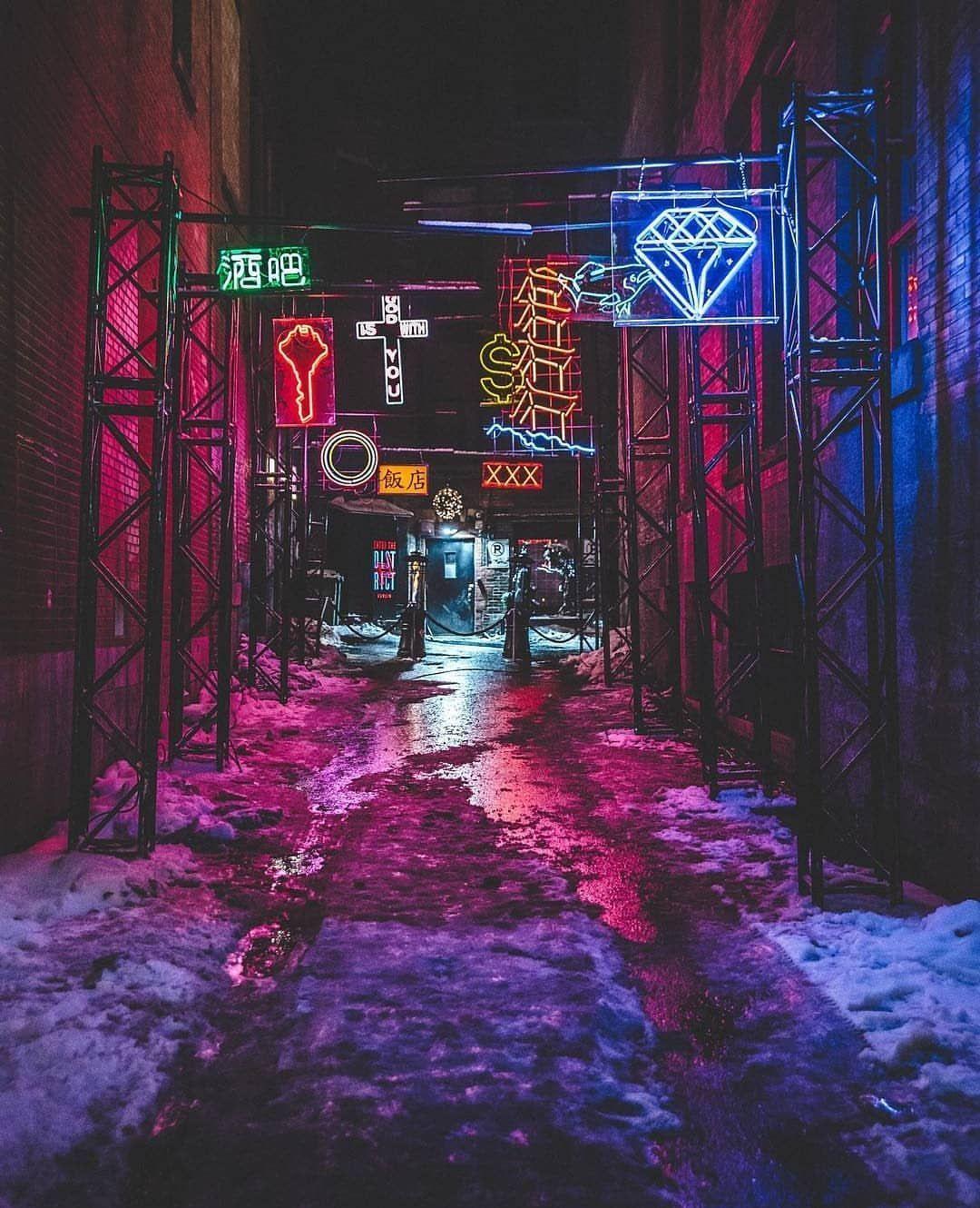 Neon Alley Wallpapers - Top Free Neon Alley Backgrounds - WallpaperAccess