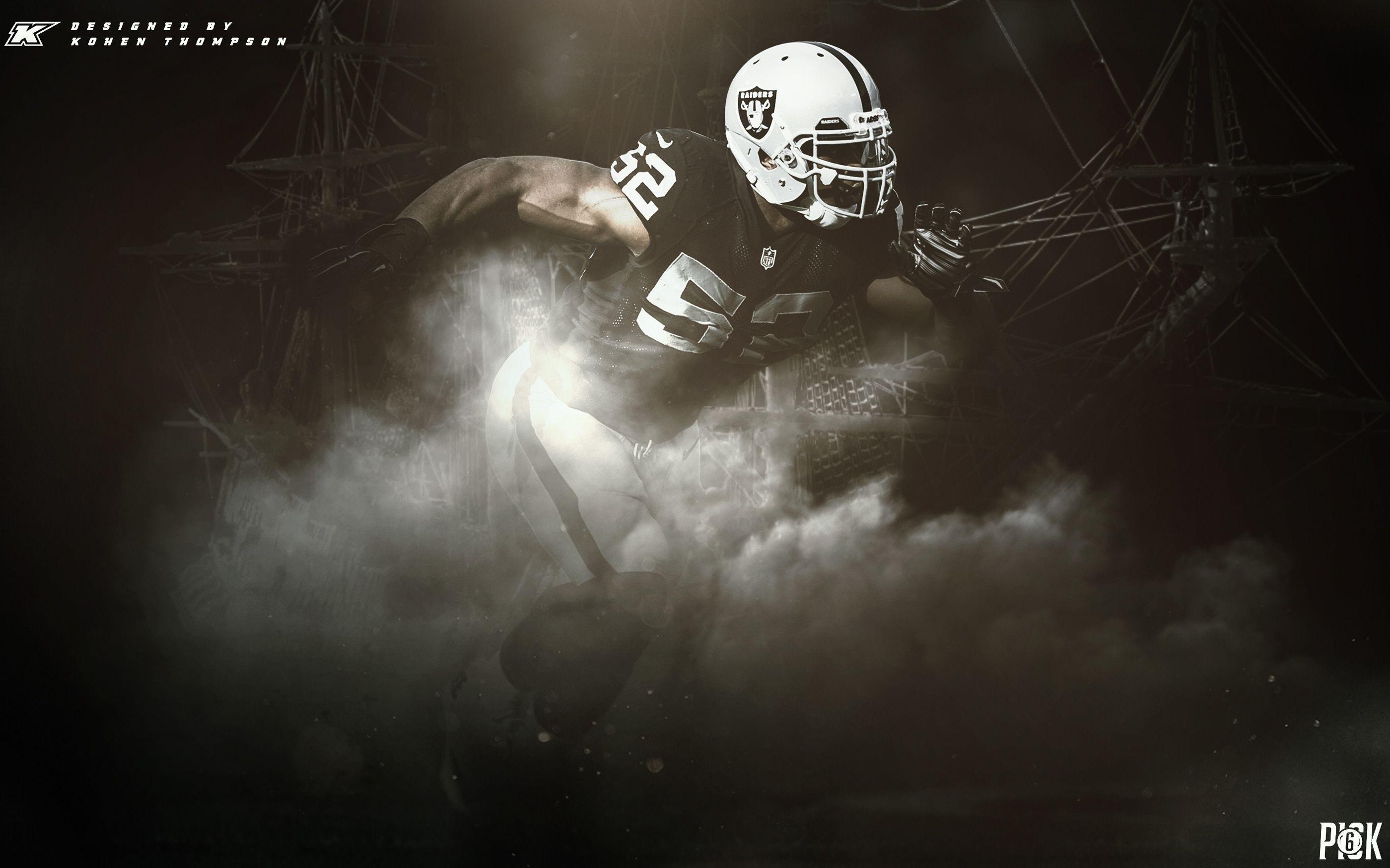 Download wallpapers Khalil Mack american football Oakland Raiders NFL  National Football League for desktop free Pictures for desktop free