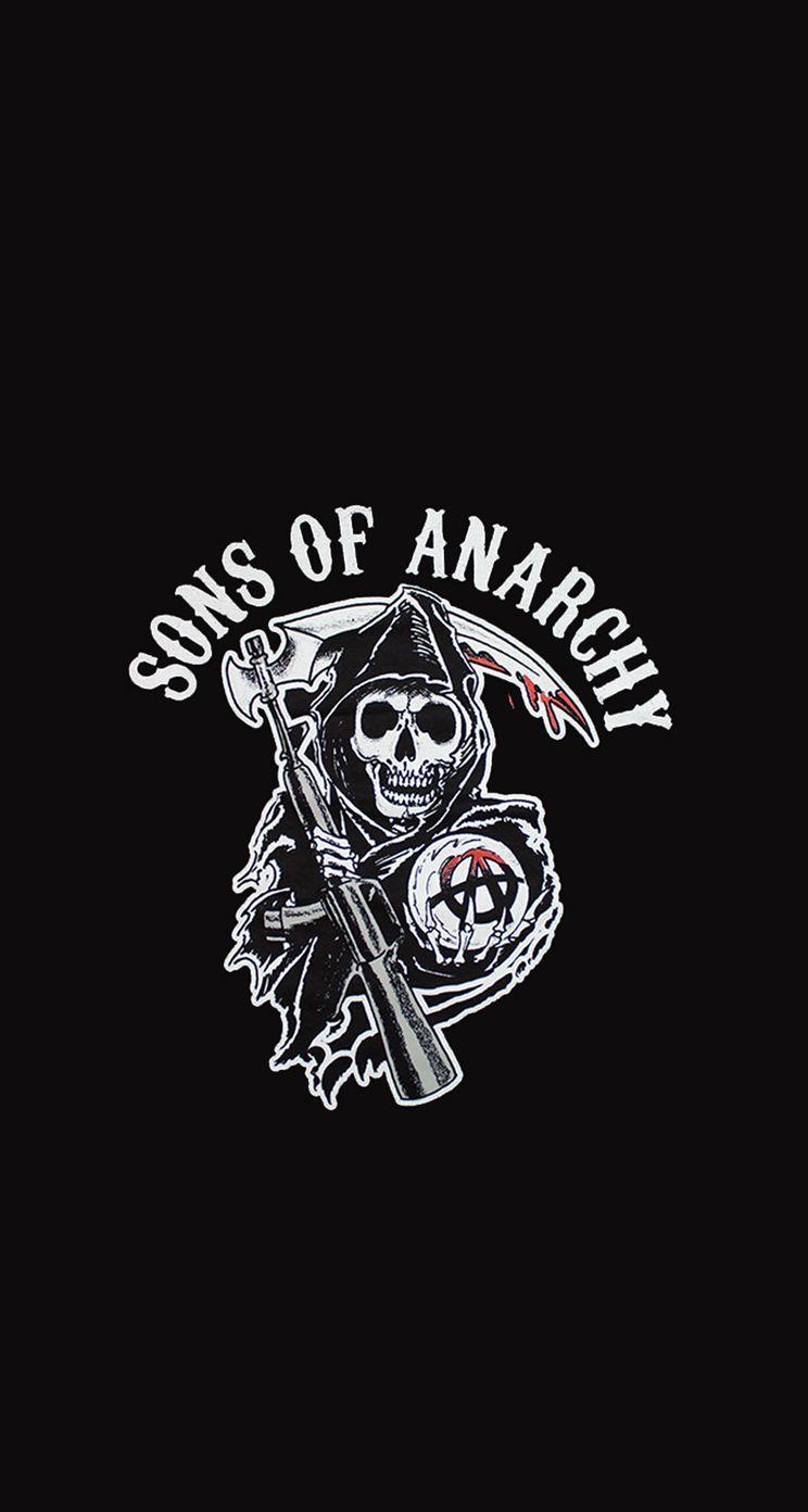 744x1392 Sons of Anarchy Logo iPhone 5 Parallax Wallpaper (744x1392)