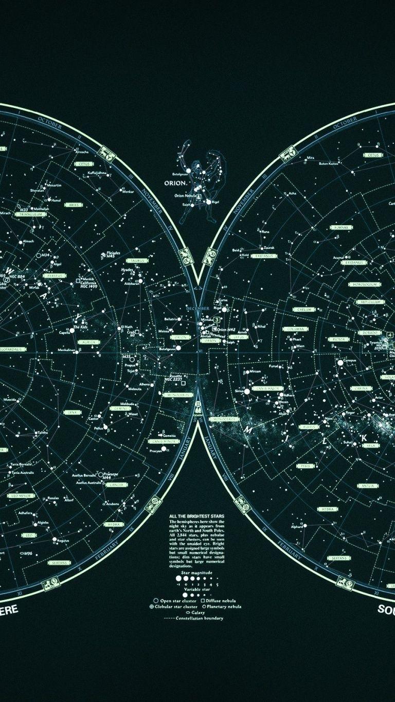 768x1366 Star Map, space, animated, photo Surface rt wallpaper