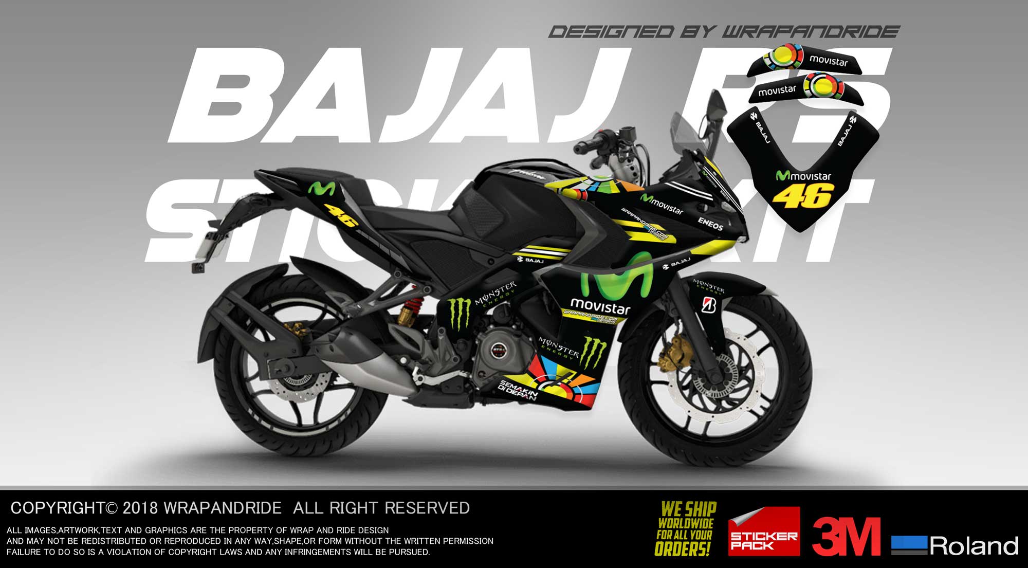 2000x1105 Bike Sticker Designs For Pulsar Rs 200
