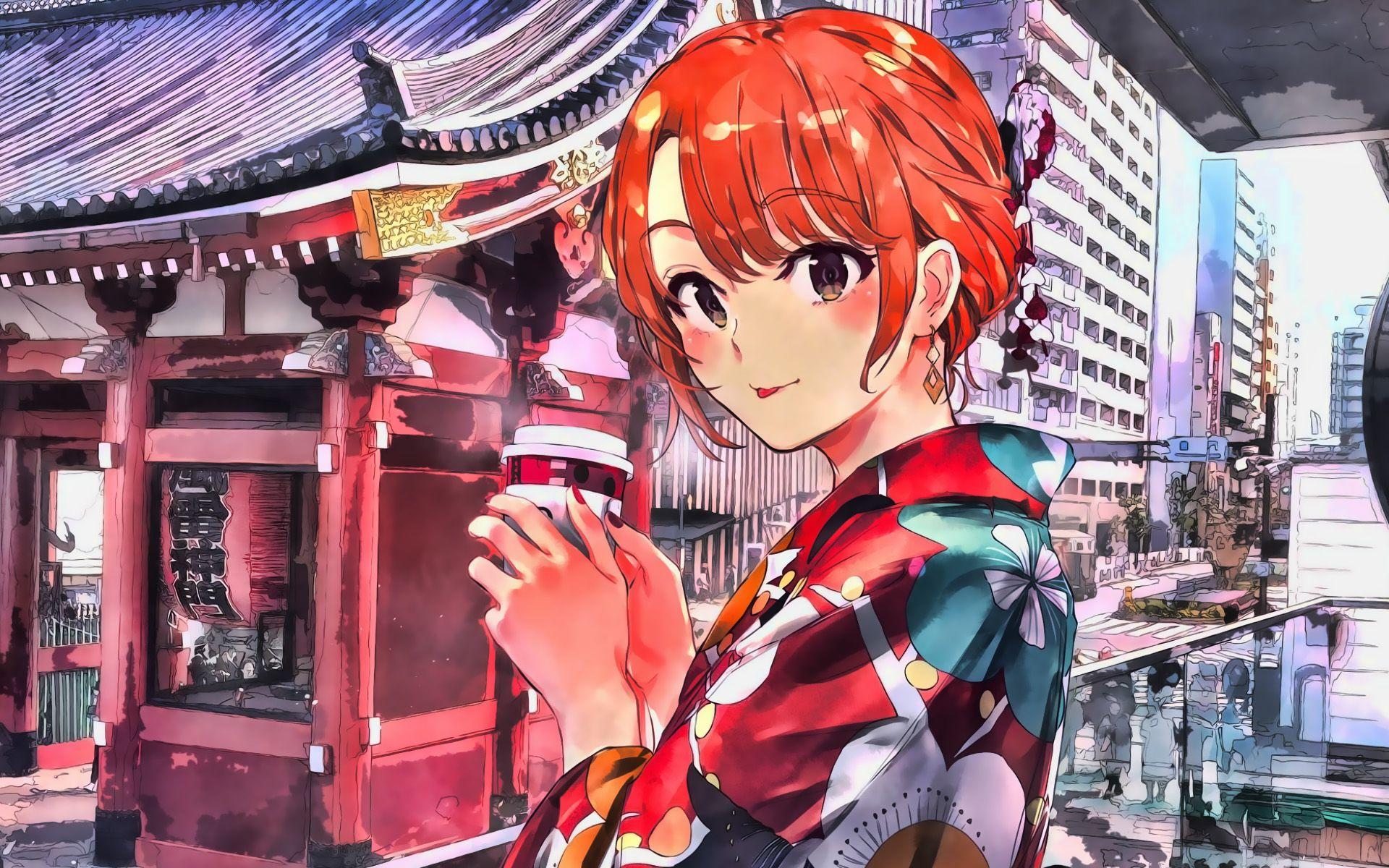 1920x1200 Download wallpaper Iroha Isshiki, manga, OreGairu, kimono, Isshiki Iroha, OreGairu characters for desktop with resolution 1920x1200. High Quality HD picture wallpaper