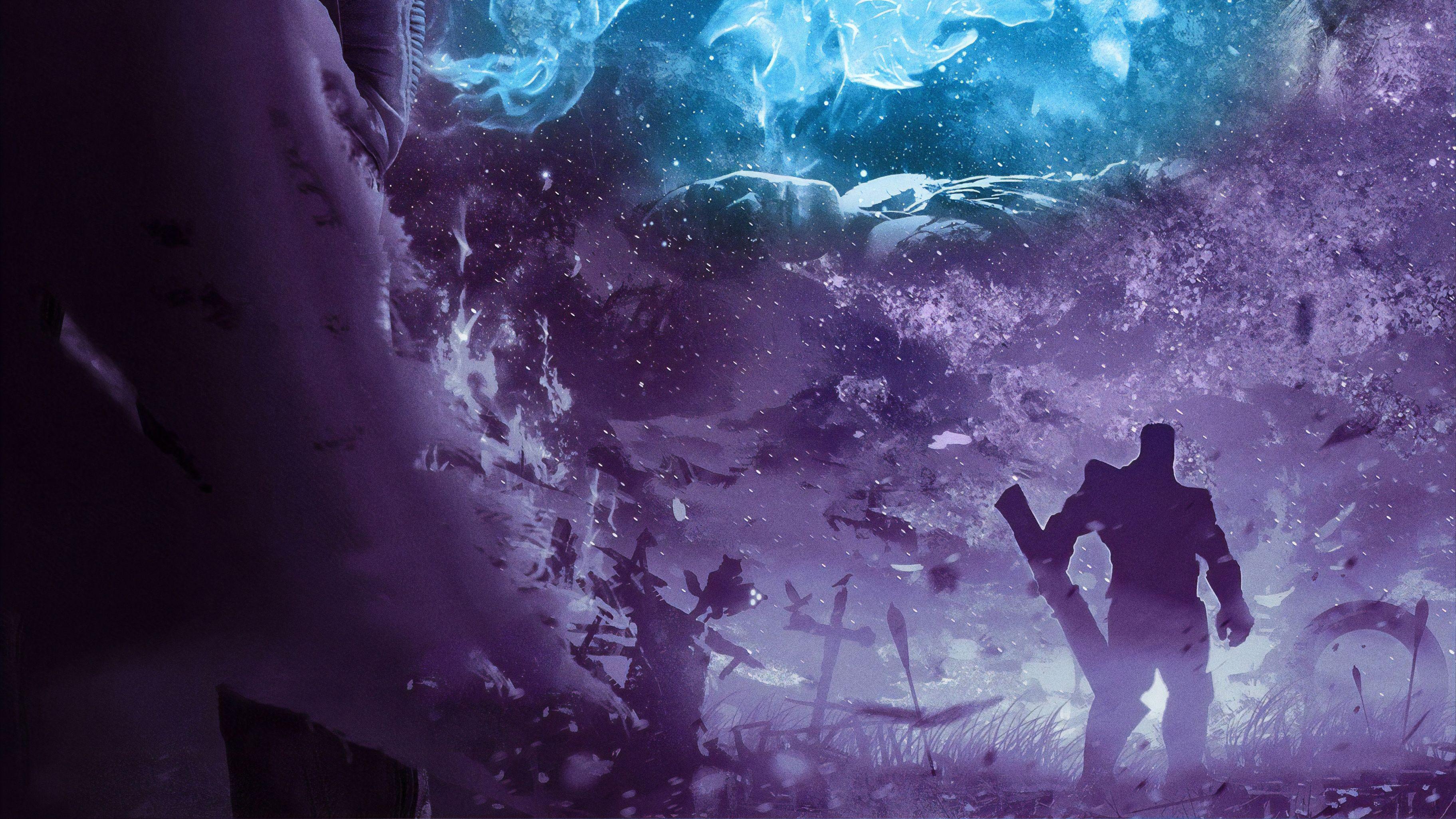 3646x2051 Avengers Endgame Thanos Poster 4k Wallpaper and Background Image