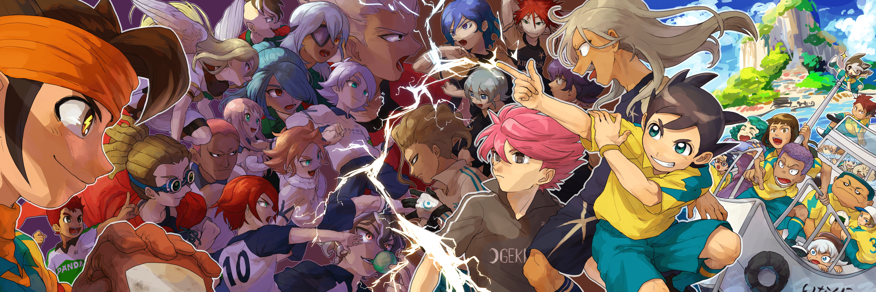 3000x1000 Shiratoya Nae Eleven: Ares no Tenbin Anime Image Board