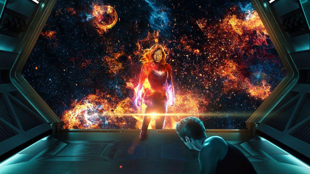 1280x720 Wallpaper Captain Marvel, Iron Man, Tony Stark, Avengers: Endgame, Movies / Editor's Picks,. Wallpaper for iPhone, Android, Mobile and Desktop
