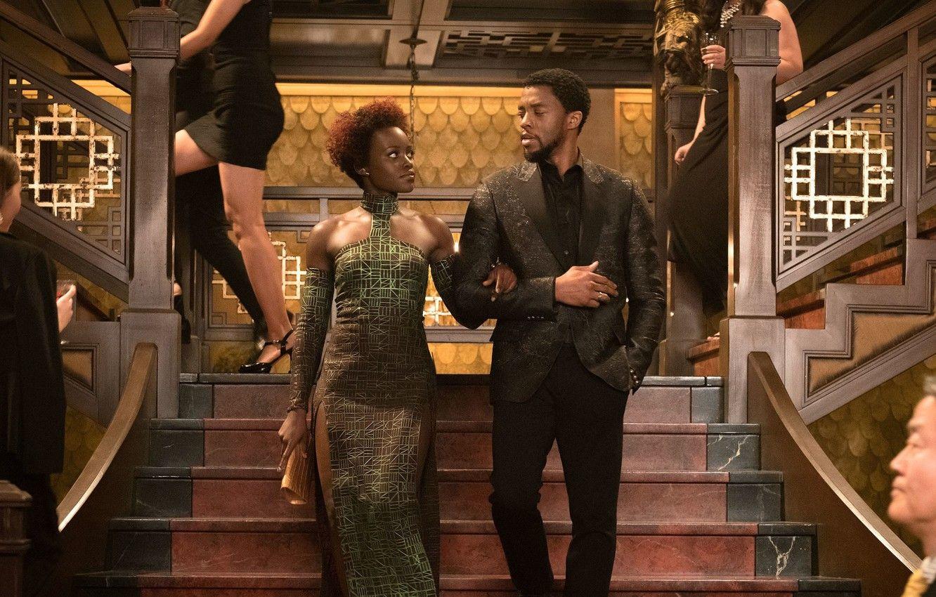 1332x850 Wallpaper cinema, dress, woman, man, movie, film, king, Black Panther, Chadwick Boseman, Wakanda, You challa image for desktop, section фильмы