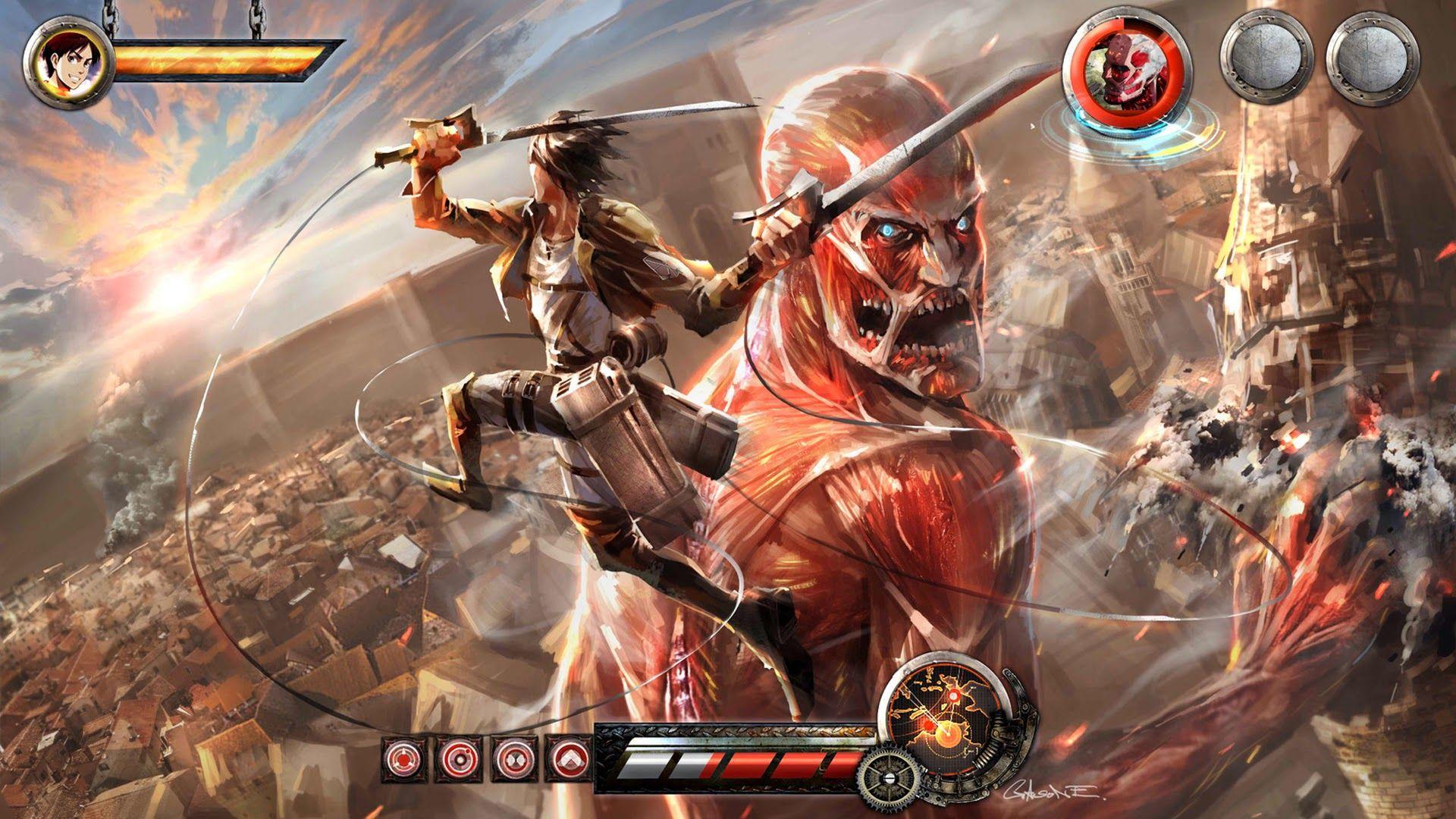 Attack Titan vs. Armored Titan (Attack on Titan) 4K Wallpaper iPhone HD  Phone #3530f