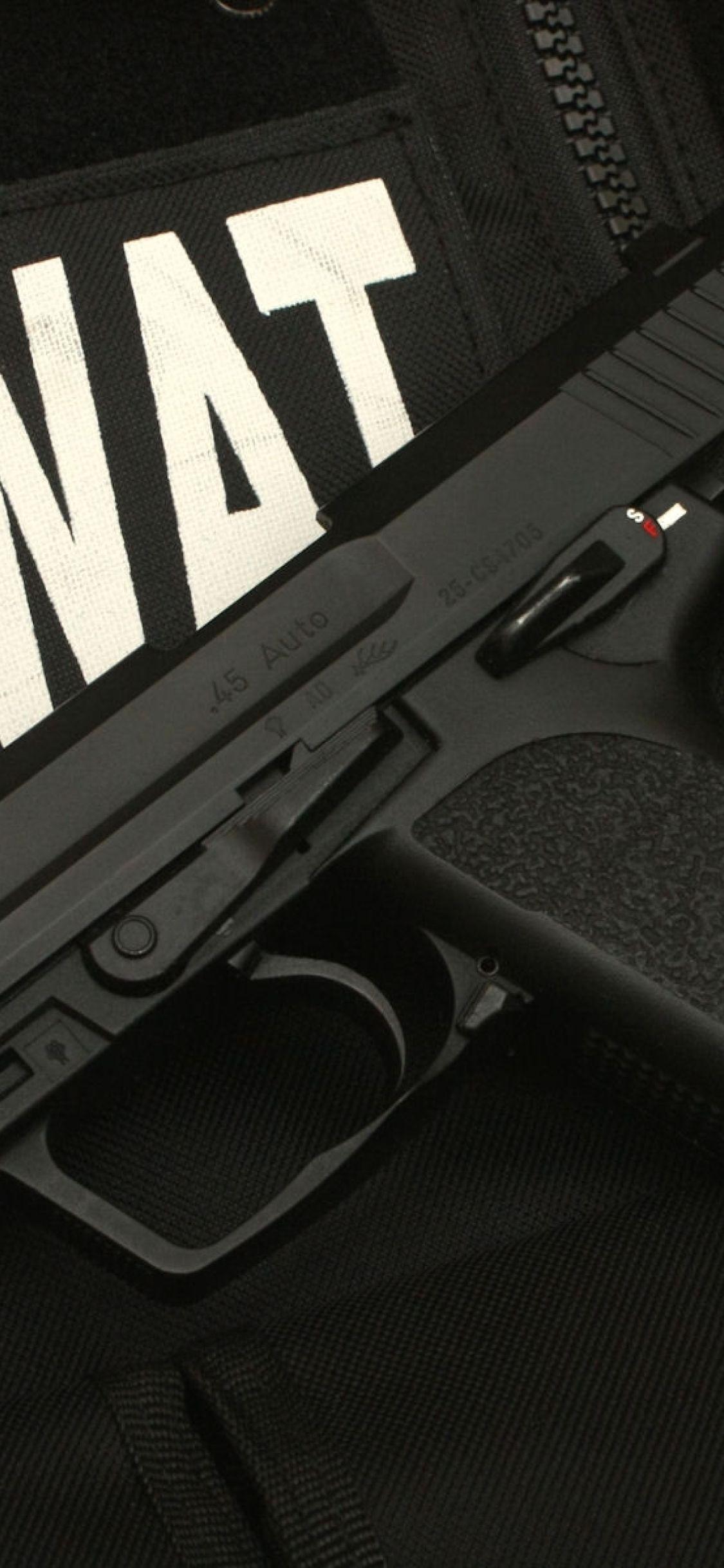 1125x2436 swat, pistol, gun iPhone XS, iPhone iPhone X Wallpaper, HD Games 4K Wallpaper, Image, Photo and Background