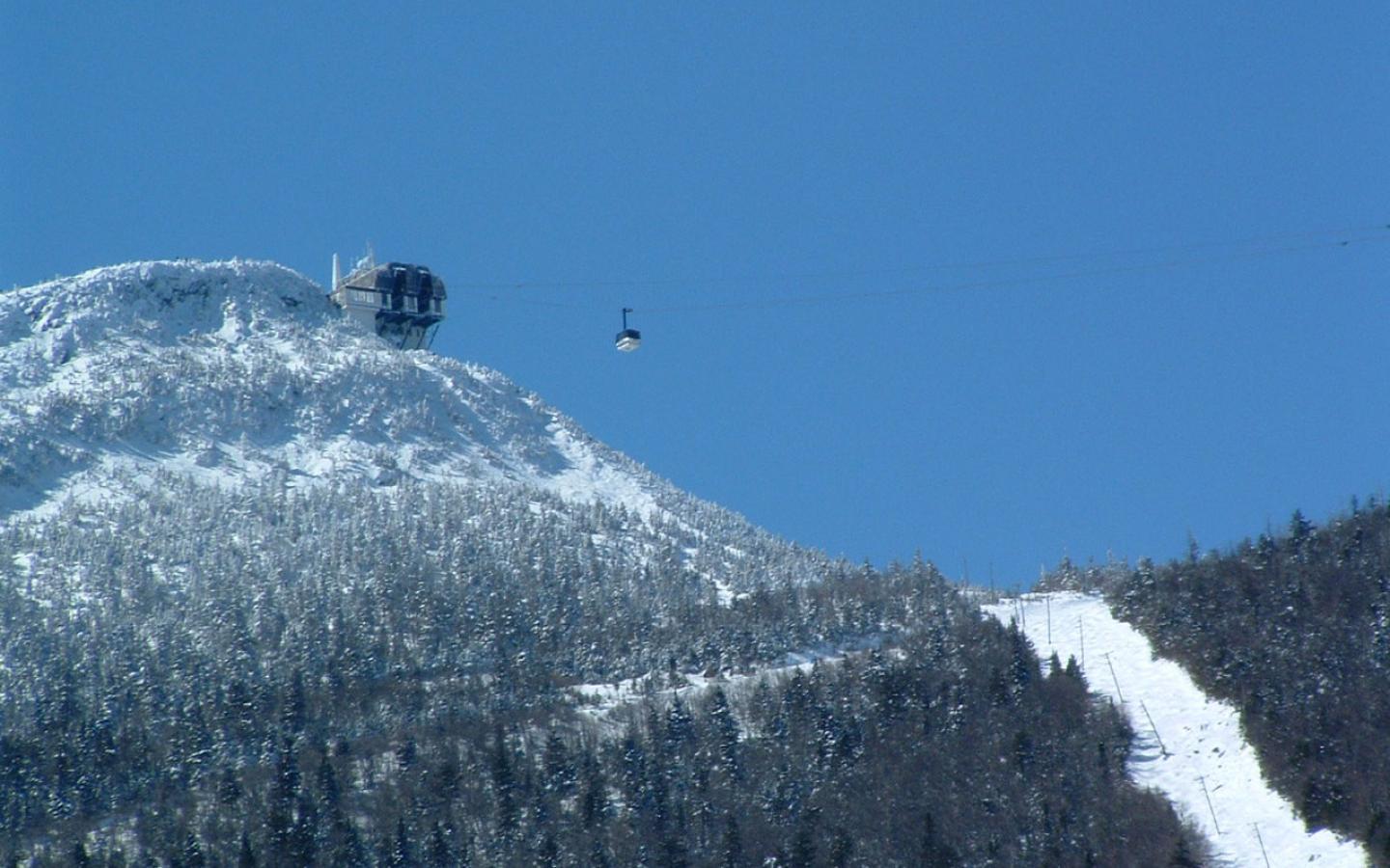 1440x900 Best ski resort Peak, Vermont Tram 1440x900 Wallpaper