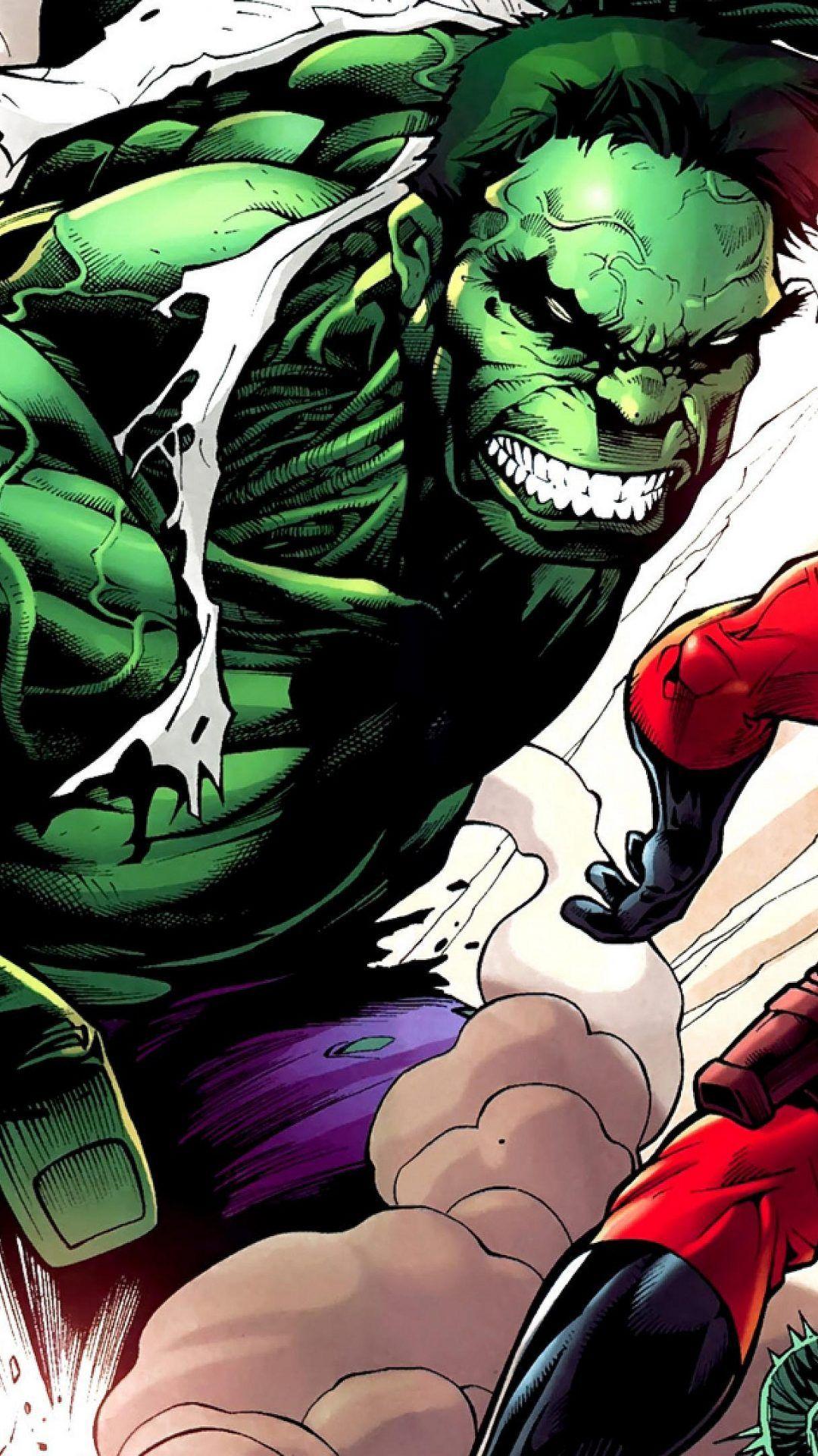 1080x1920 Deadpool vs Hulk 4K UHD Wallpaper